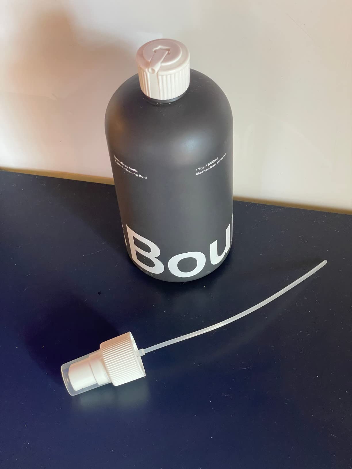 Boundless Audio Record Cleaning Solution - 17oz Extra Large Vinyl Record Cleaner Fluid Spray Bottle & Refill Nozzle customer photo 2