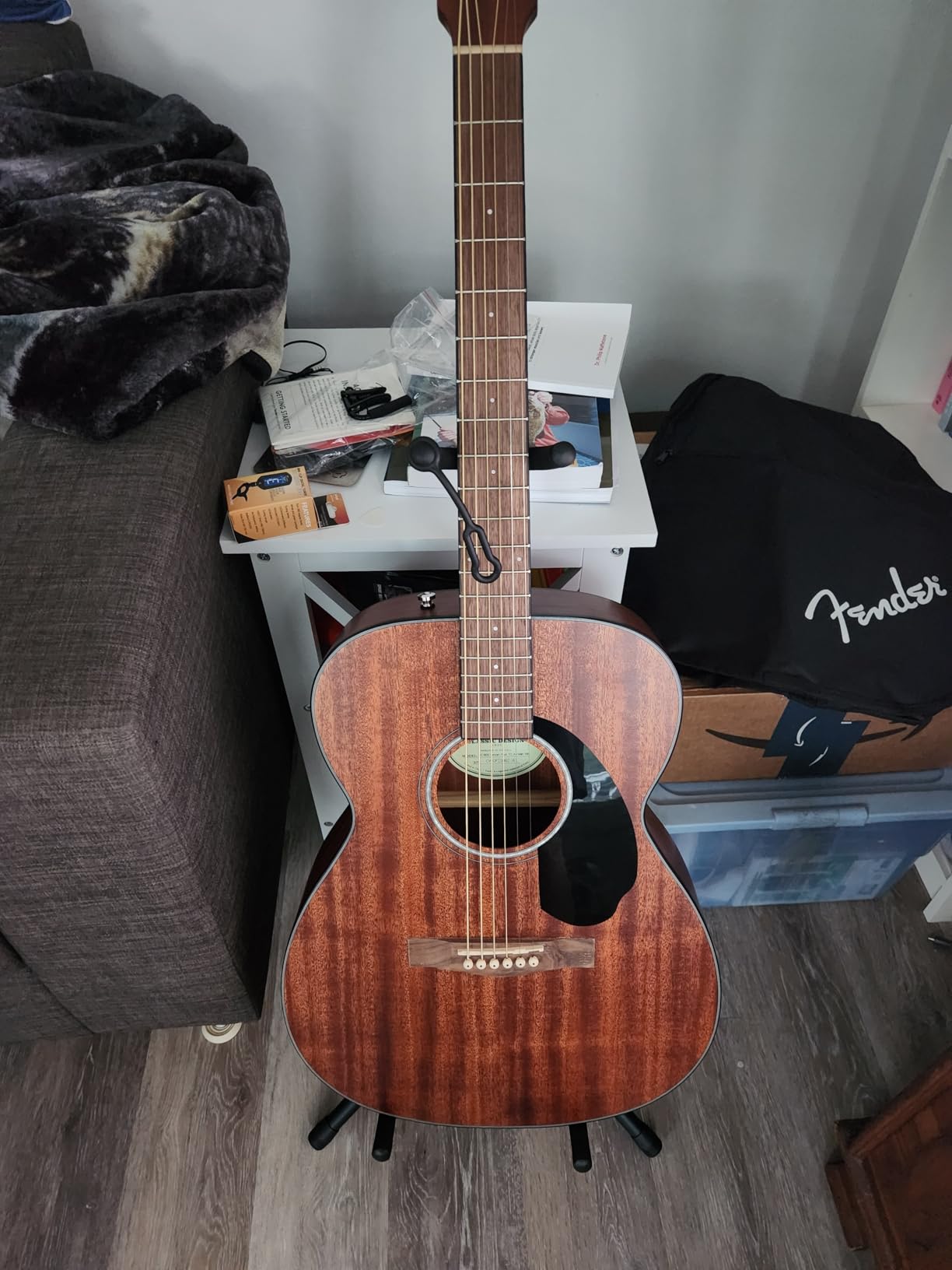 Fender CC-60S Solid Top Concert Acoustic Guitar - All Mahogany Bundle customer photo 1