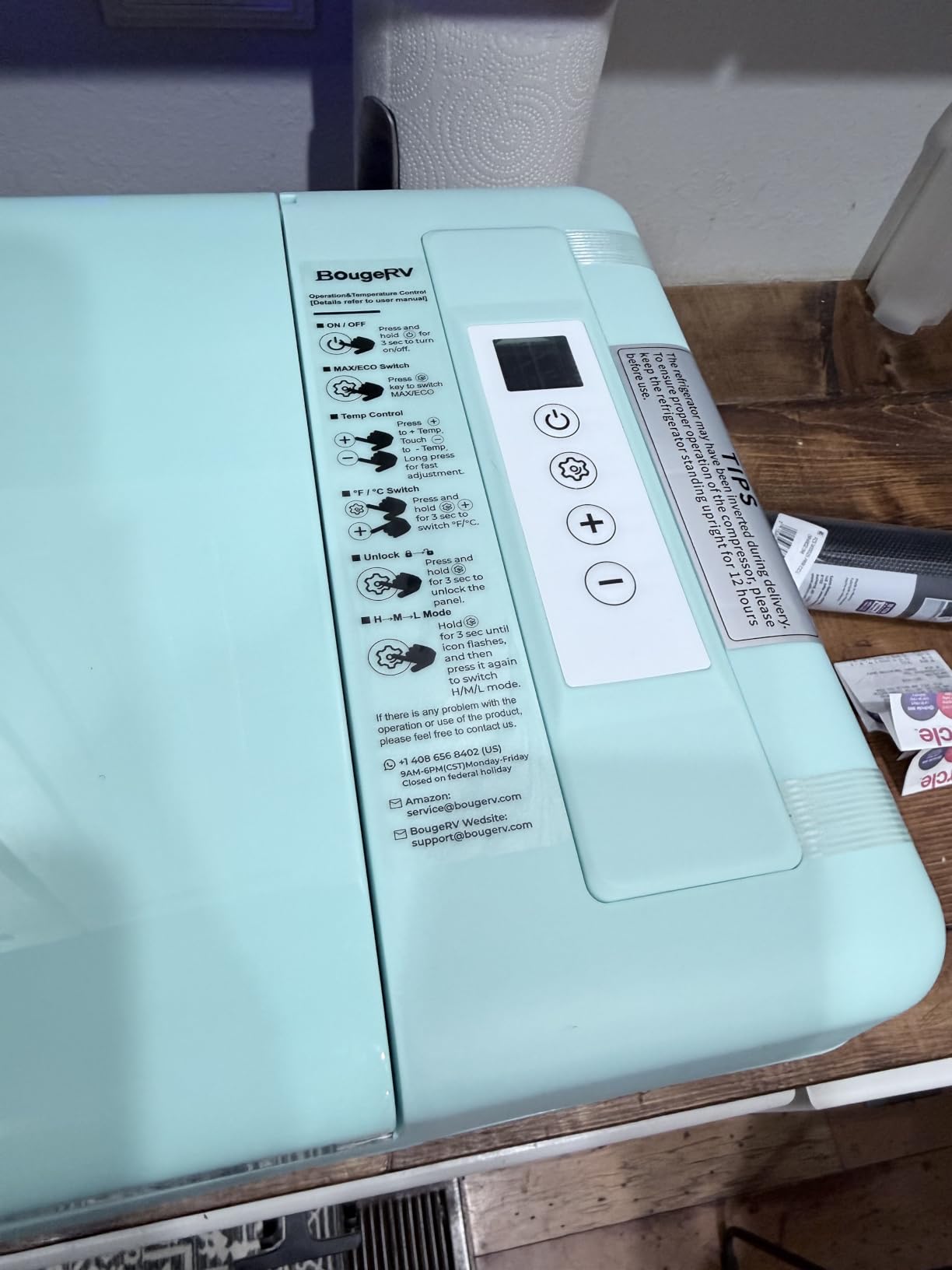 BougeRV 12v refrigerator 23 Quart, -8℃~50℃ Portable Freezer for Car, Grey | No Ice Needed, Use as Fridge or Freezer, Fast 15-Min Cool to 32°F, 12/24V DC, 110V AC, Electric Cooler for Camping, Road Trip customer photo 1