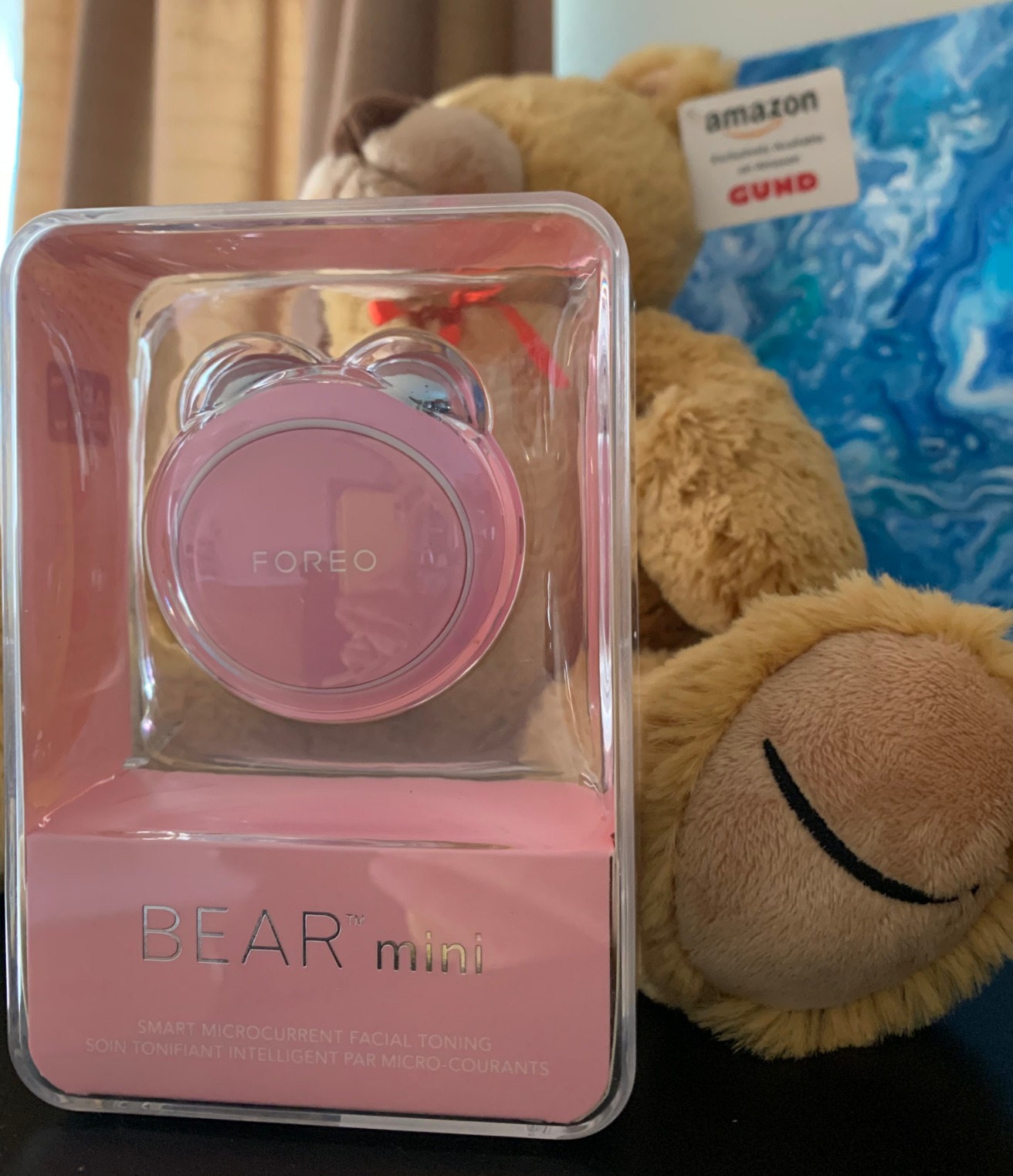 FOREO BEAR Mini Microcurrent Facial Device - Pearl Pink | Face Sculpting Tool, Firm & Contour, Reduce Double Chin, Non-Invasive, Increases Absorption of Facial Skin Care Products, FDA Cleared customer photo 2