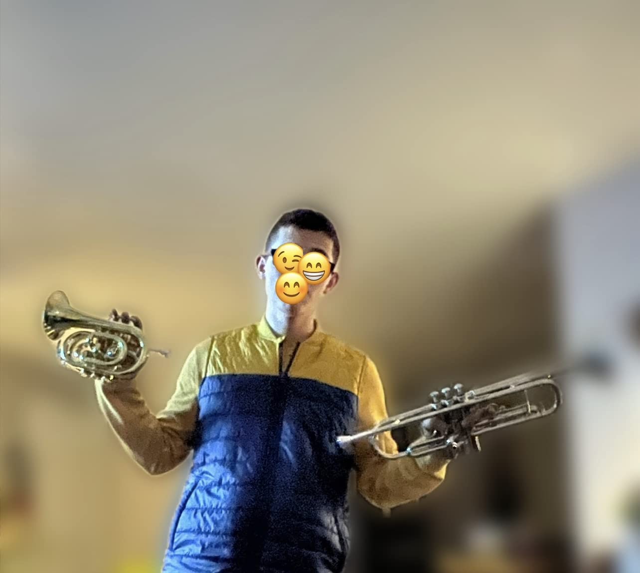Ashthorpe Bb Brass Pocket Trumpet with Gold Lacquer Finish - Includes Case, Mouthpiece, Gloves, Cleaning Cloth, Valve Oil customer photo 2
