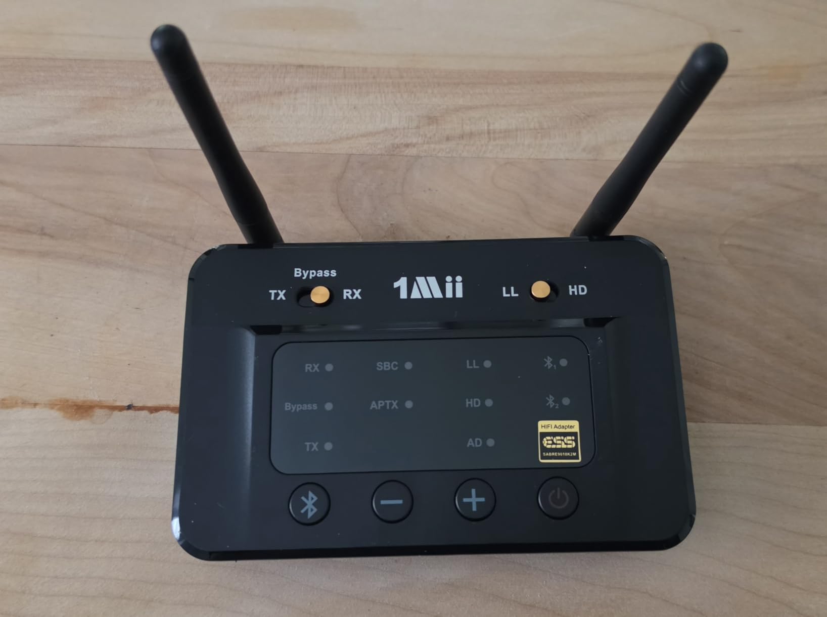 1Mii B03Pro Bluetooth 5.3 Transmitter Receiver for TV Home Stereo, Wireless Audio Adapter with Audiophile DAC & aptX Low Latency/HD/Adaptive, Volume Control, Dual Link, Optical RCA AUX Outputs/Inputs customer photo 1
