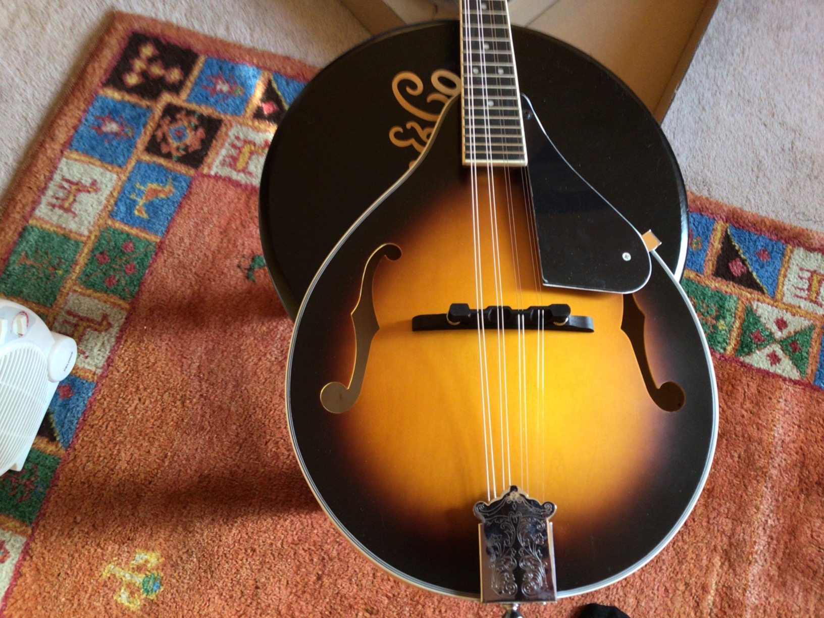 Mandolin Instrument, Janerock A style Acoustic Mandolin Classic Sunburst with Gig bag, Strings, Strap, Picks customer photo 2