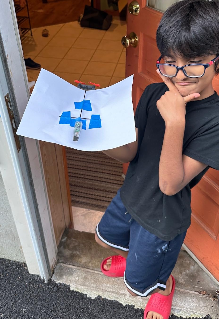 POWERUP 4.0 The Next-Generation Smartphone Controlled Paper Airplane Kit, RC Controlled. Easy to Fly with Autopilot & Gyro Stabilizer. for Hobbyists, Pilots, Tinkerers. customer photo 1
