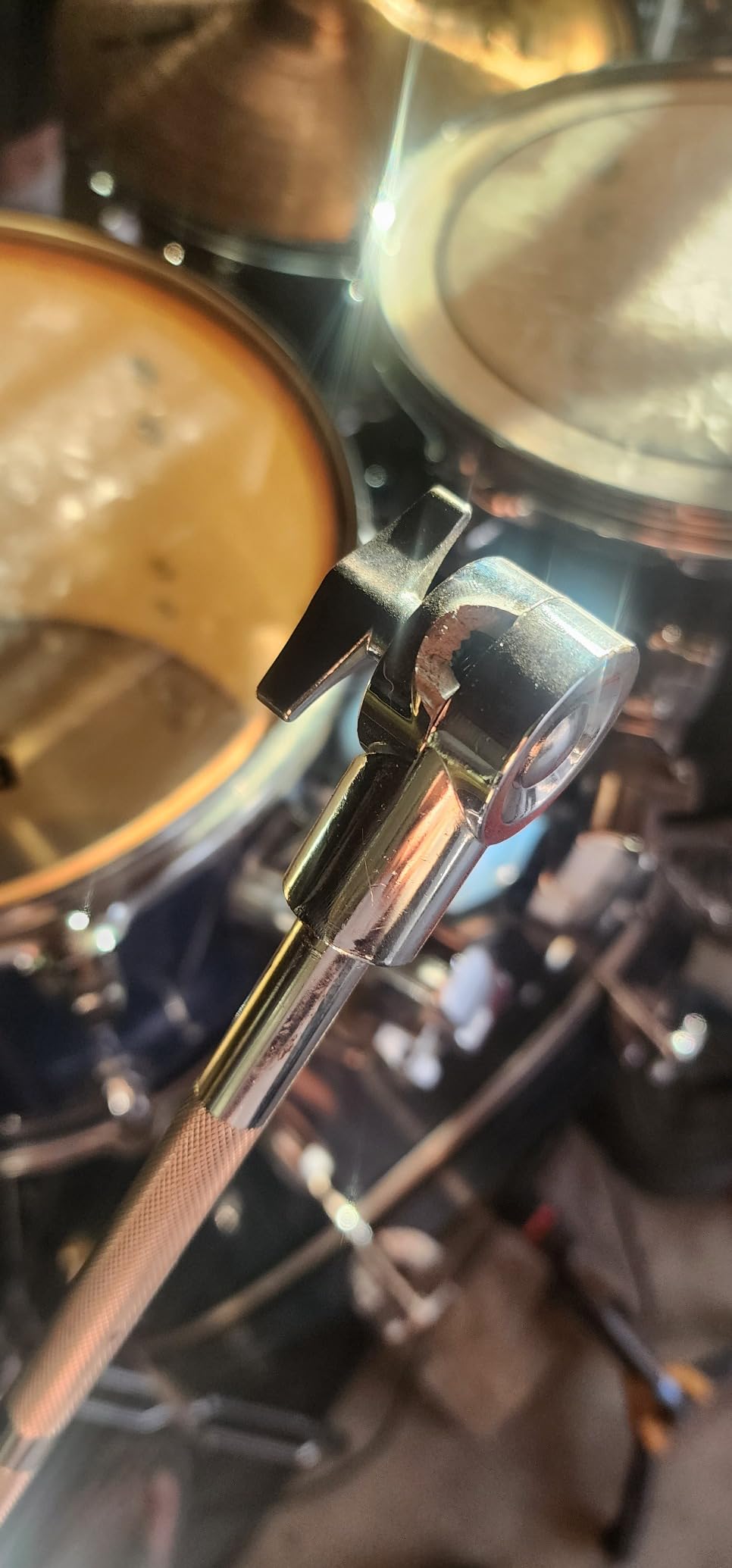 GRIFFIN 4 Piece Drum Hardware Pack (Percussion TiltPro X Edition) - Cymbal Boom & Straight Stand, Hi-Hat Pedal & Snare Mount - Lightweight Set for Gigs customer photo 2