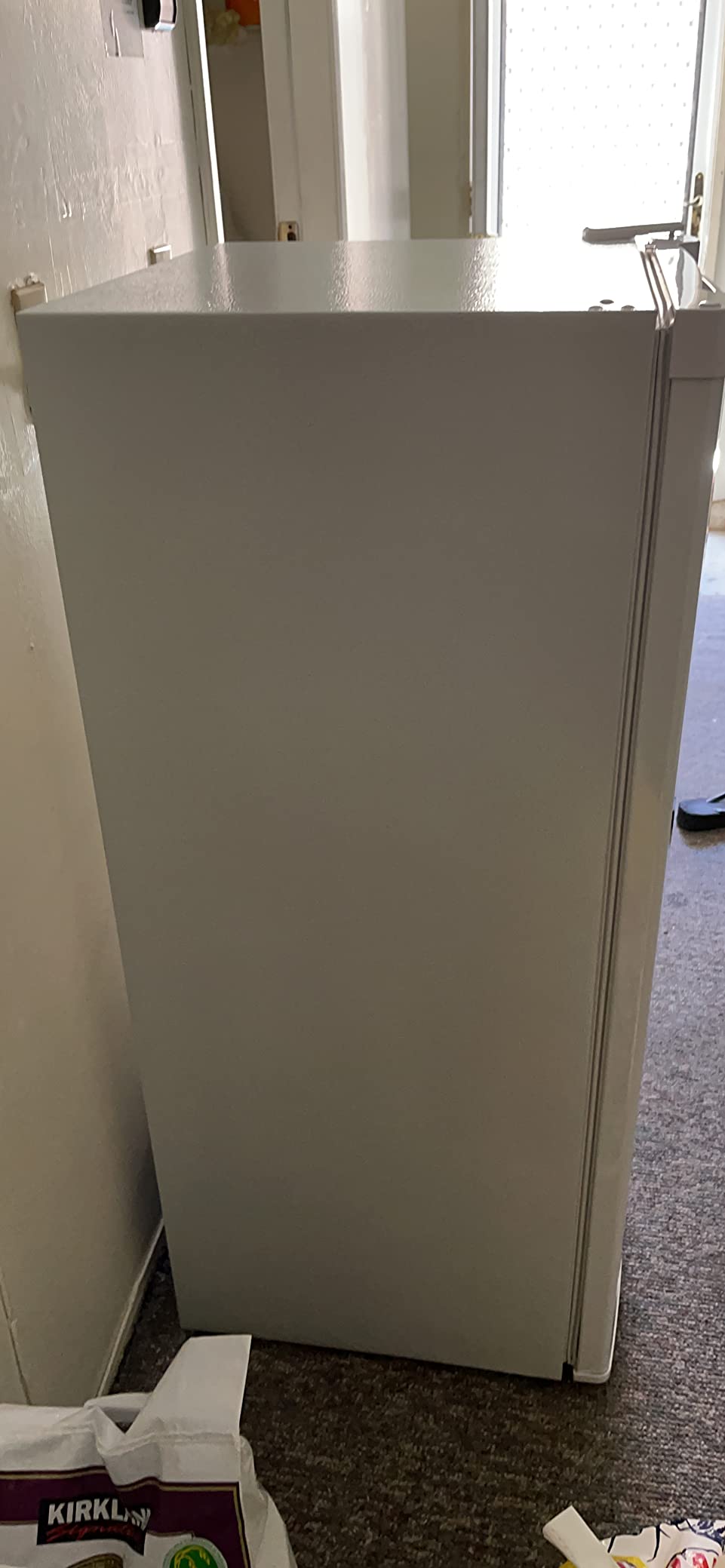 Commercial Cool Upright Freezer, Stand Up Freezer 5 Cu Ft with Reversible Door, White | 4 Fixed Freezer Shelves, Adjustable Thermostat, Manual Defrost customer photo 2