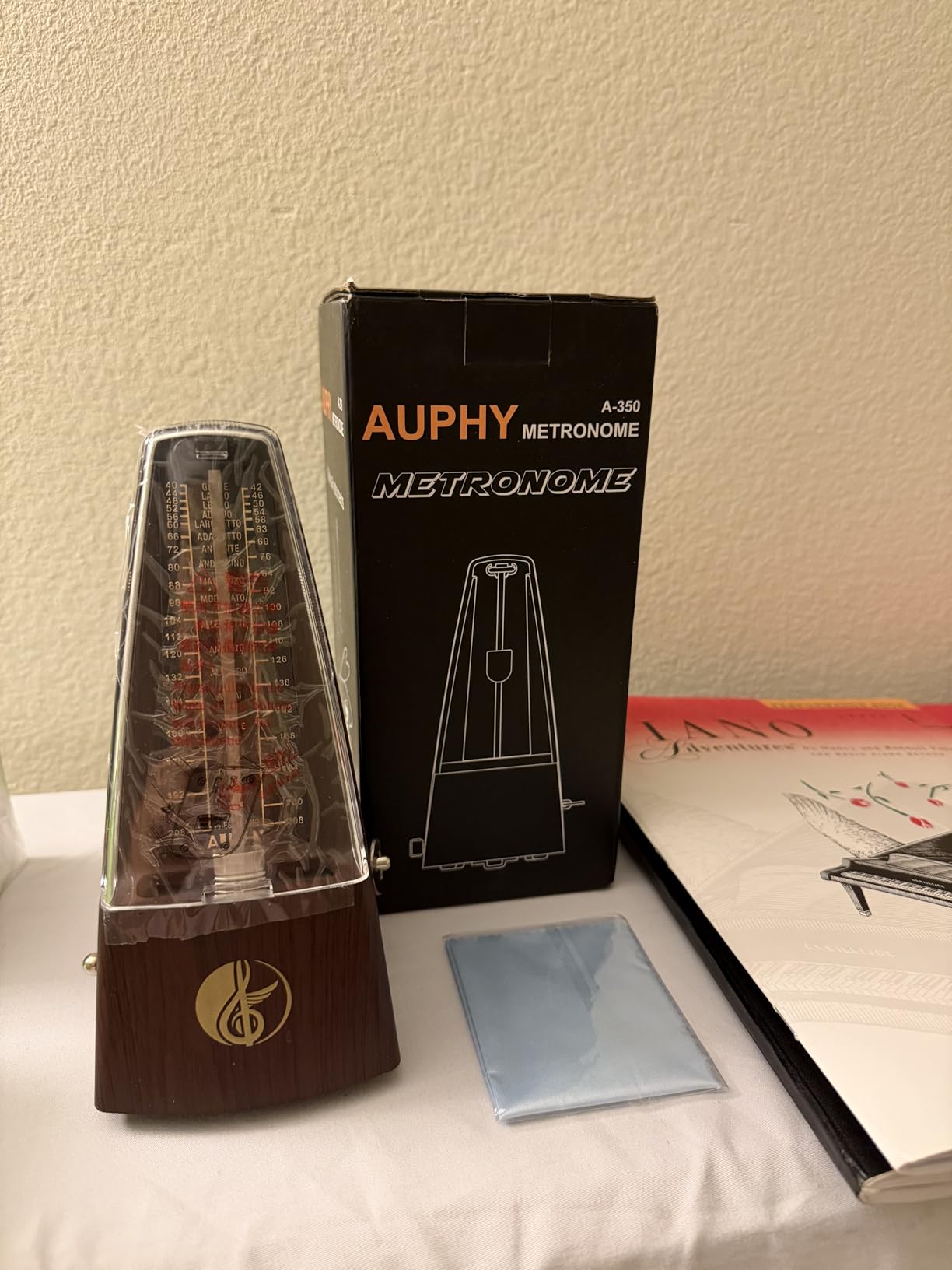 AUPHY M350 Mechanical Metronome with Accent Bell - Wood Grain customer photo 2