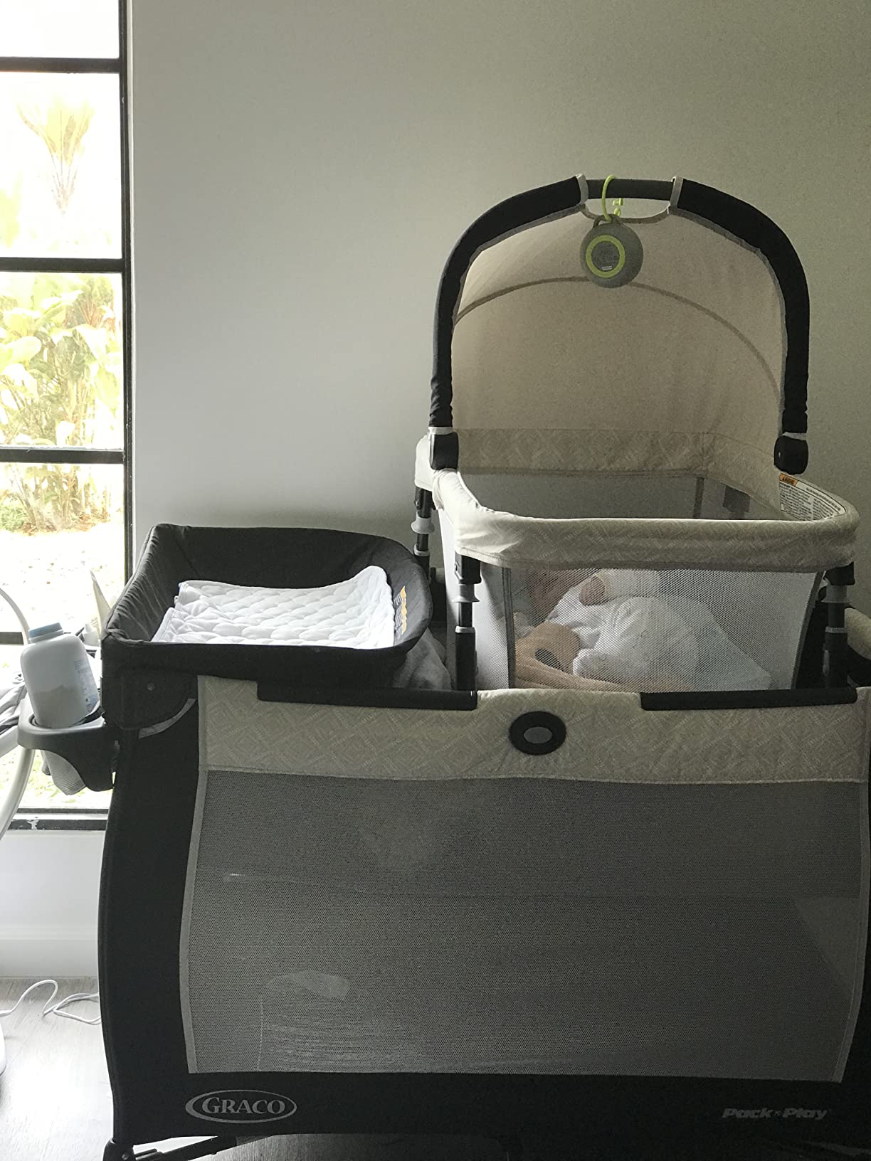 Graco Pack 'n Play Close2Baby Bassinet Playard Features Portable Bassinet Diaper Changer and More, Derby customer photo 2