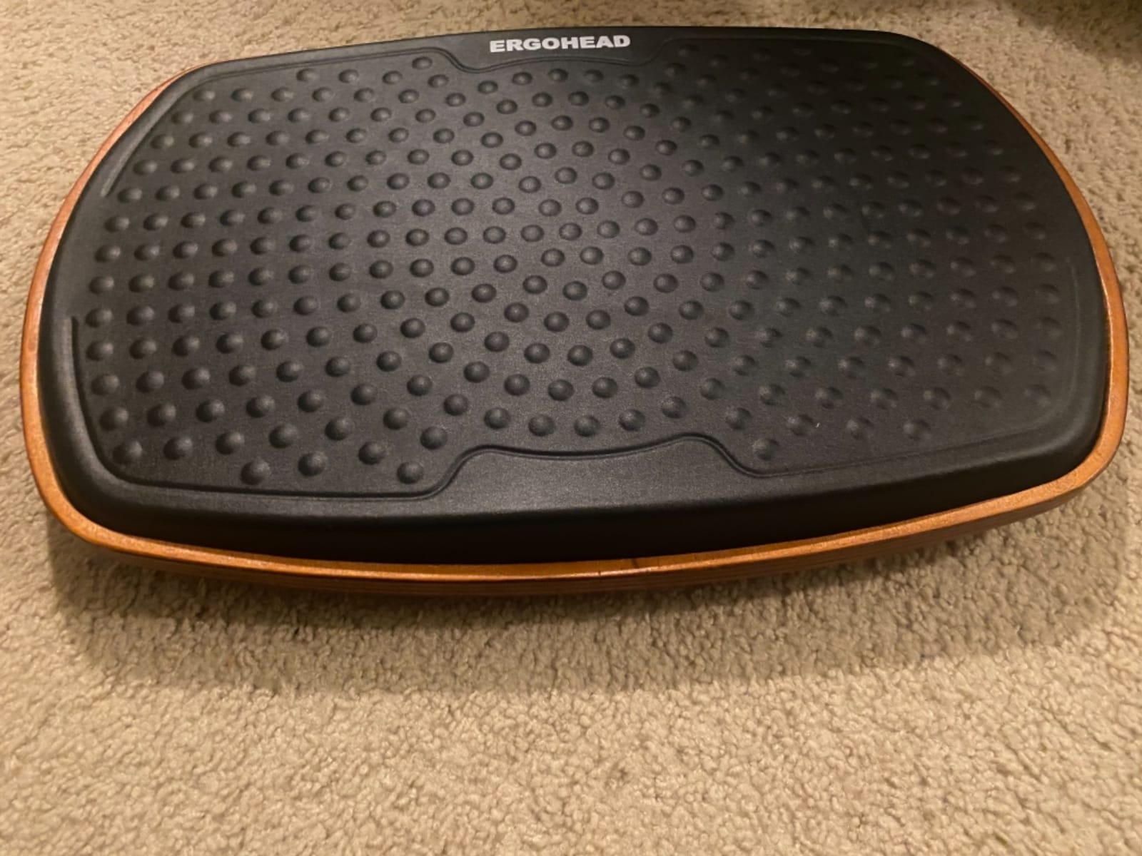 Office Standing Desk Anti Fatigue Mat Wooden Wobble Balance Board Stability Rocker Ergonomically Engineered for Stand Up Desks Desk Riser Workstation customer photo 1