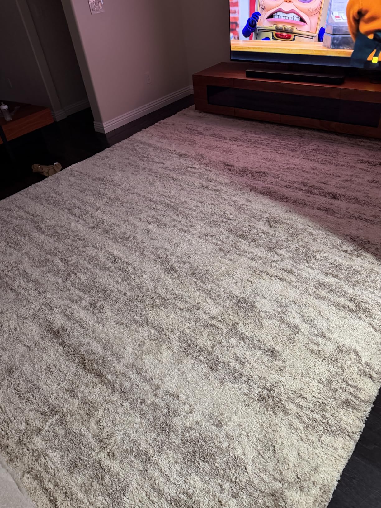 SAFAVIEH Hudson Shag Rug 8x10, Plush Modern Large Ivory & Beige SGH206B customer photo 2