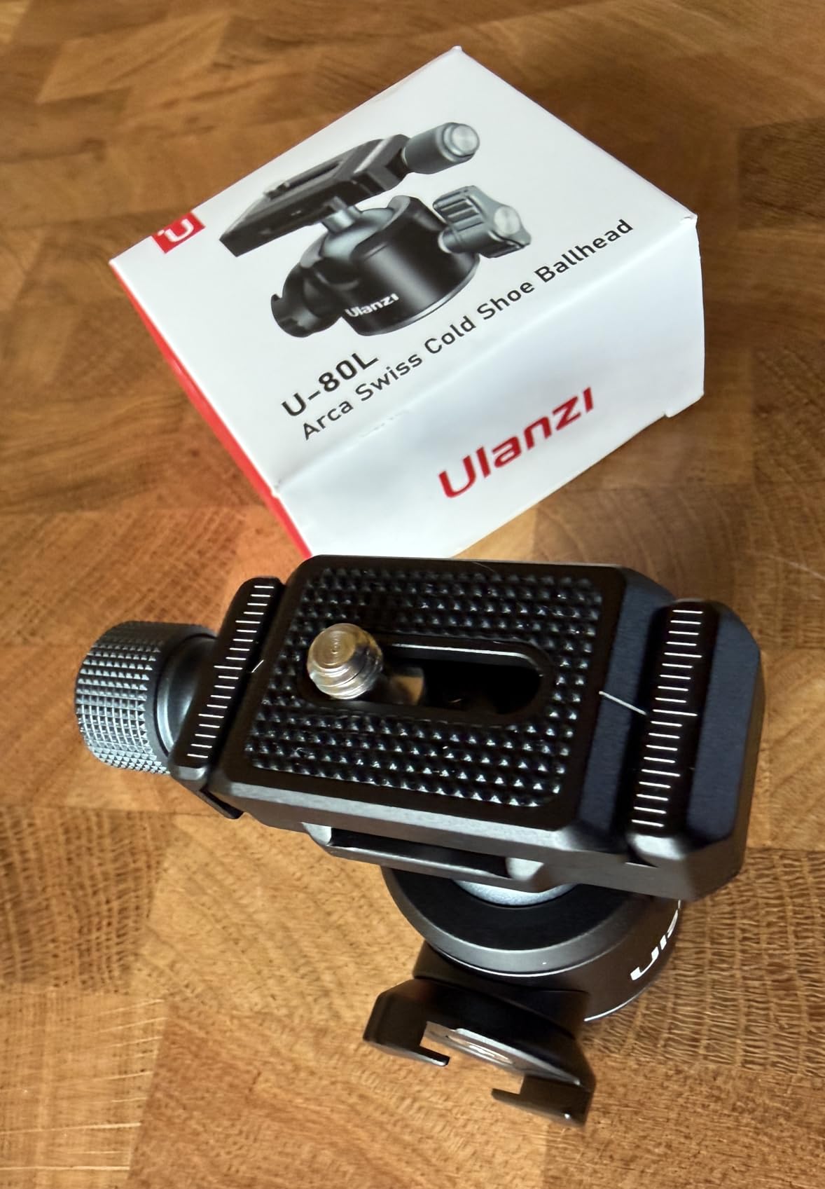 ULANZI U-80L Metal Ball Head Camera Mount Arca Swiss 360 Rotating with Quick Release Plate and Cold Shoe, 22lbs/10kg Load customer photo 1