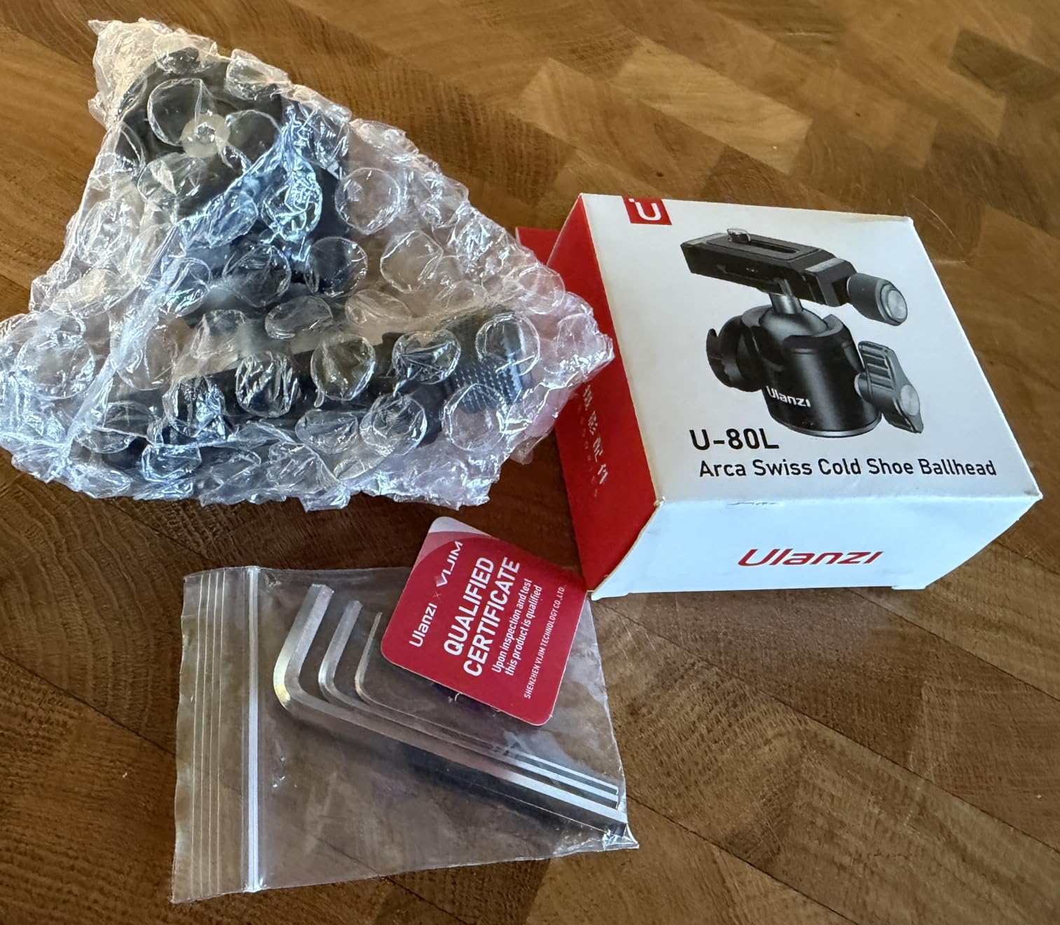ULANZI U-80L Metal Ball Head Camera Mount Arca Swiss 360 Rotating with Quick Release Plate and Cold Shoe, 22lbs/10kg Load customer photo 2