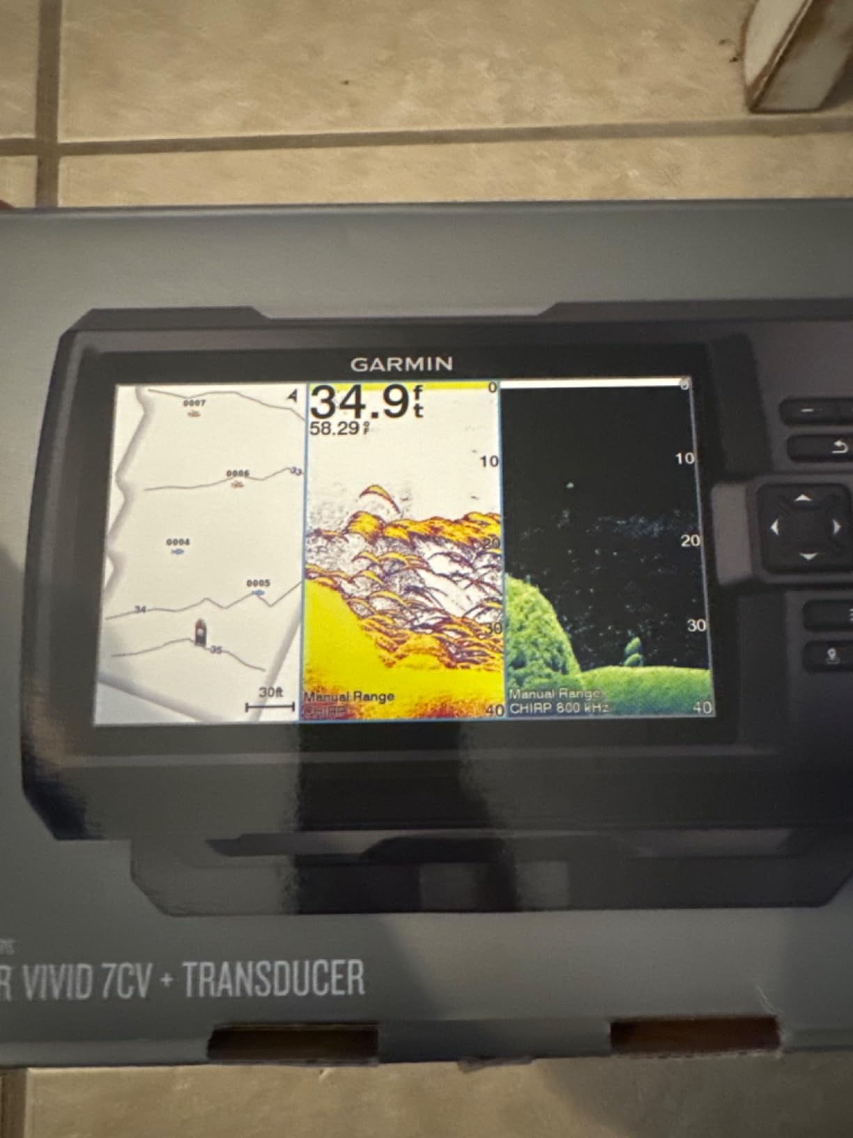 Garmin Striker Vivid 7cv with GT20-TM Transducer - Easy-to-Use 7-inch Color Fishfinder and Sonar Transducer, Vivid Scanning Sonar Color Palettes (010-02552-00) customer photo 2