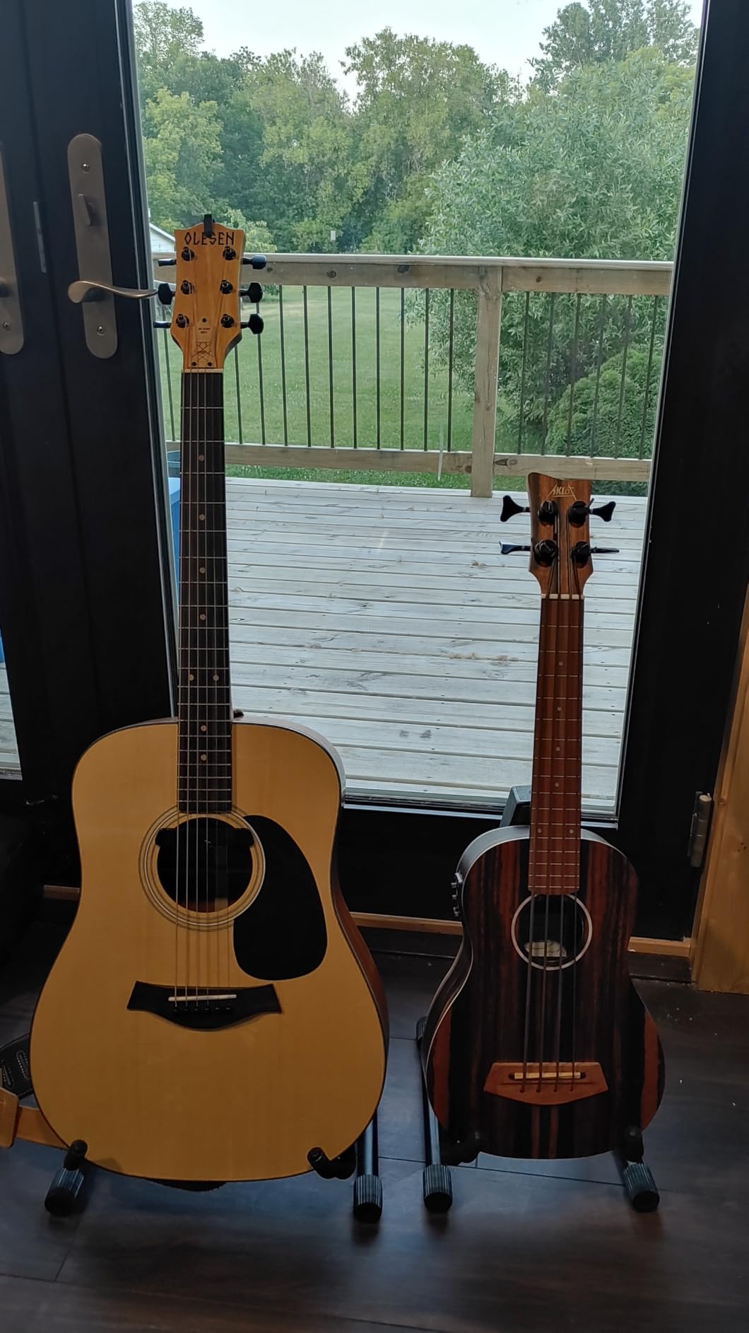 AKLOT Baritone Fretless Ukelele Bass Uke 30 inch Ebony African Blackwood customer photo 1