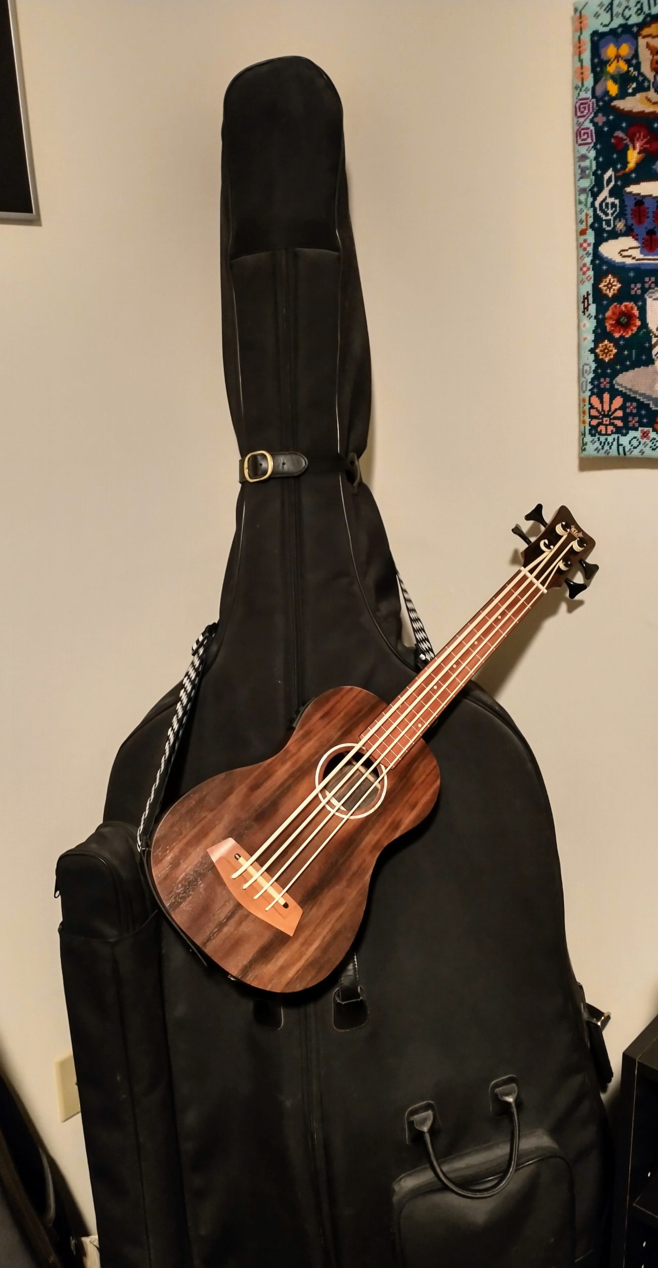 AKLOT Baritone Fretless Ukelele Bass Uke 30 inch Ebony African Blackwood customer photo 2