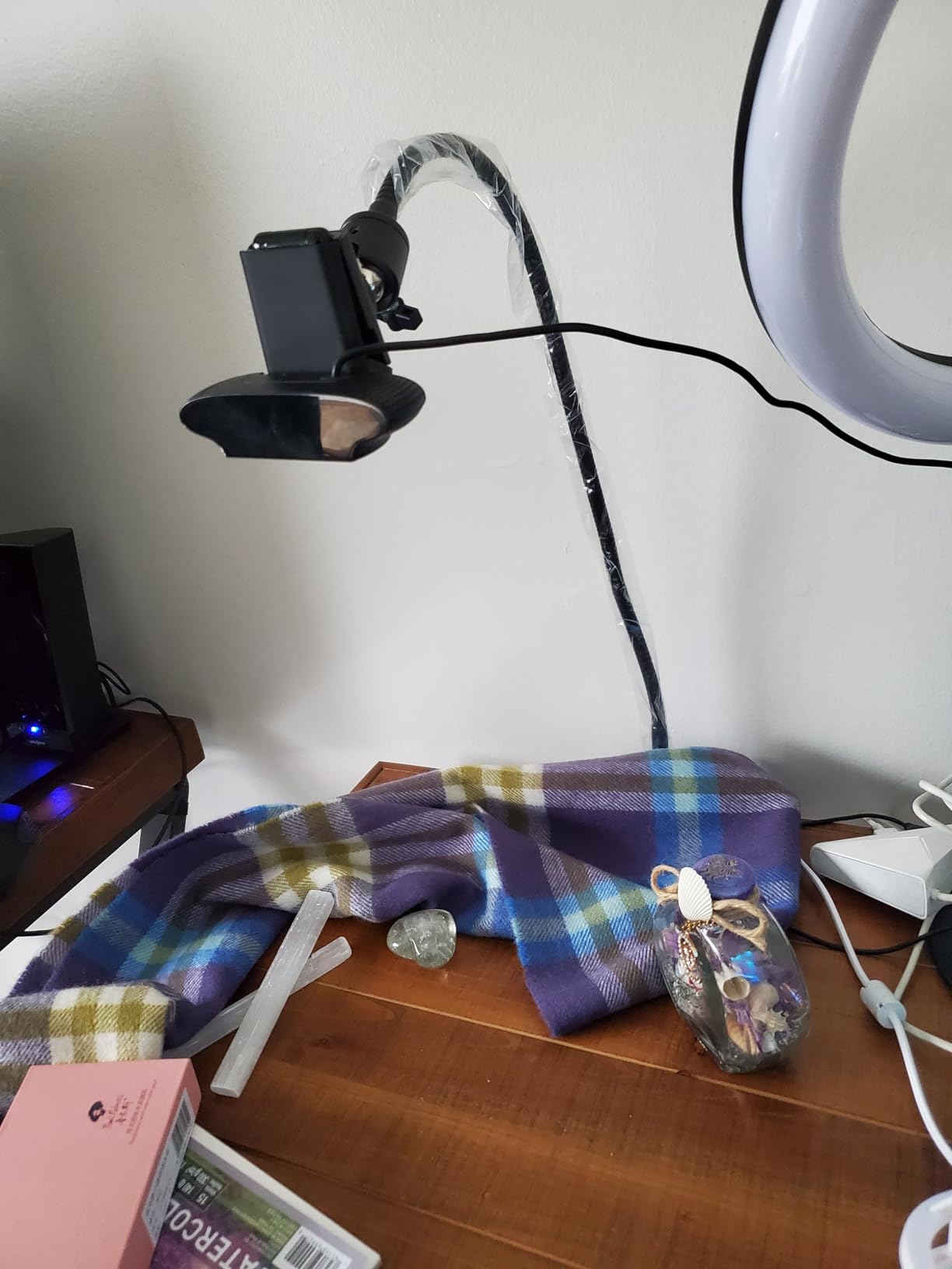 InnoGear Webcam Stand Gooseneck Camera Arm Stands Desk Mount Phone Holder | for Logitech Webcam BRIO 4K C960 C920 C920S C922 C922x C925e C930 C930e C615 NexiGo N60, Quick Setup, Eye Level Positioning customer photo 2