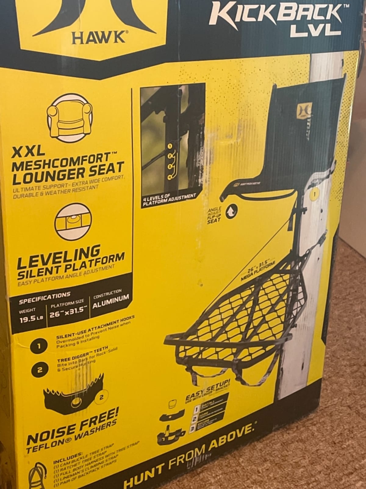 Hawk Hang-On Tree Stand, Helium Kickback XL customer photo 2