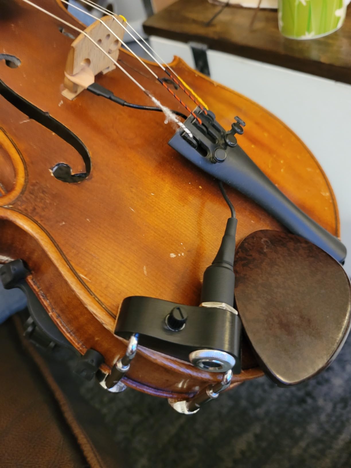 KNA VV-3V Violin Viola Piezo Pickup with Volume Control | Easy installation, 1/4