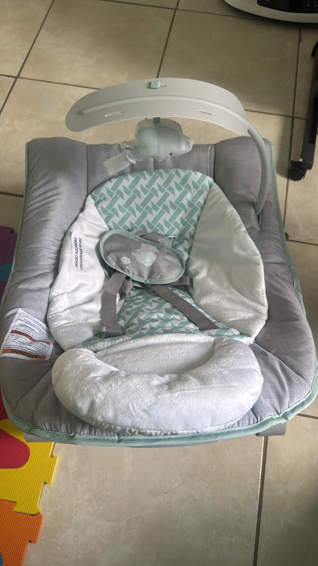 Ingenuity Keep Cozy 3-in-1 Grow with Me Vibrating Baby Bouncer, Seat & Infant to Toddler Rocker, Vibrations & Toy Bar, 0-30 Months Up to 40 lbs (Weaver) customer photo 1