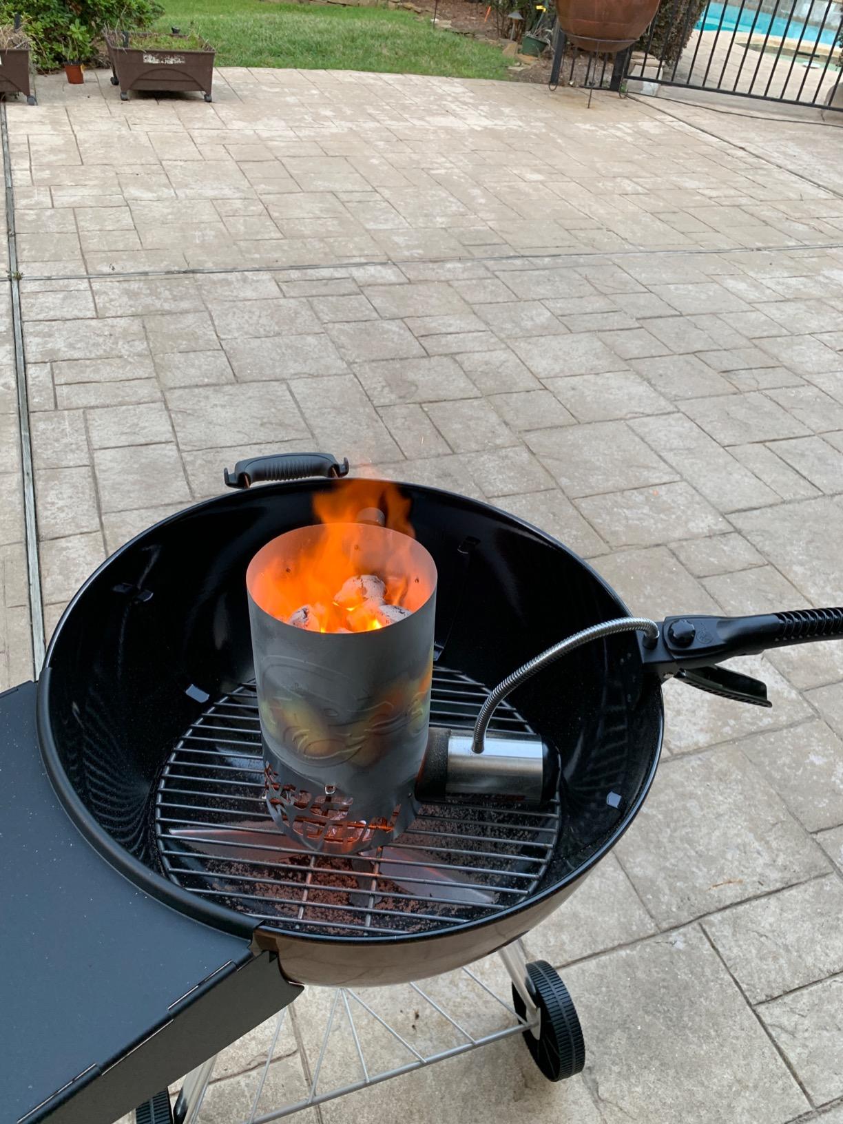 BBQ Dragon Chimney of Insanity XL Charcoal Starter - Field & Stream Best Overall Charcoal Chimney - Largest Charcoal Chimney Available - Ready-to-Cook Coals in About 3 Minutes with BBQ Dragon Fan customer photo 2