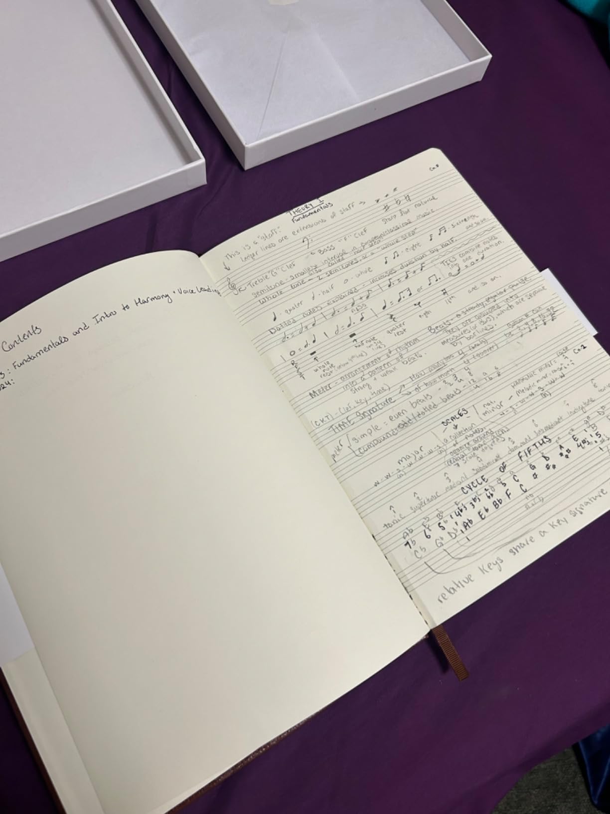 BEECHMORE BOOKS A4 Music Manuscript Paper Notebook A4 120 GSM with Gift Box | Music Book with 10 Staves per Page, Vegan Leather Hardcover, Blank Sheet Music Composition Book for Songwriters & Musicians customer photo 1
