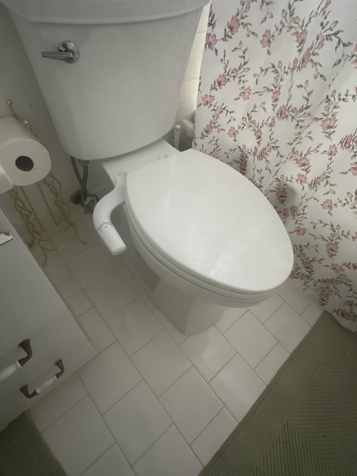 SAMODRA Ultra-Slim Hygienic Bidets Attachment for Existing Toilets - Adjustable Fresh Water Pressure Dual Nozzle (Frontal & Rear Wash) Easy to Install, Silver customer photo 2