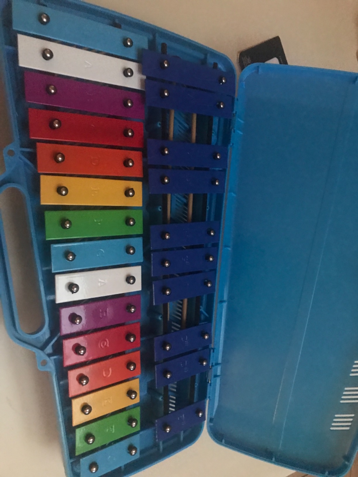 Glockenspiel 8 Note - Xylophone 8 Keys with Color Stickers - 23 Color-Coded Cards customer photo 1