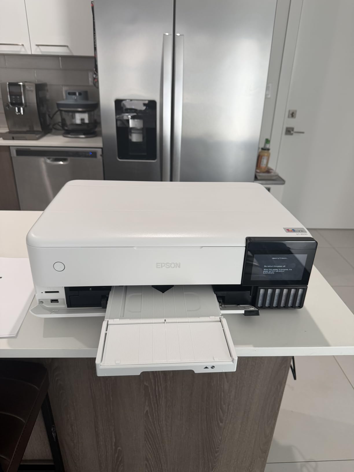 Epson EcoTank Photo ET-8550 Wireless Wide-Format Color All-in-One Supertank Printer with High Resolution Scanner, Ethernet, USB, and Color Touchscreen customer photo 1