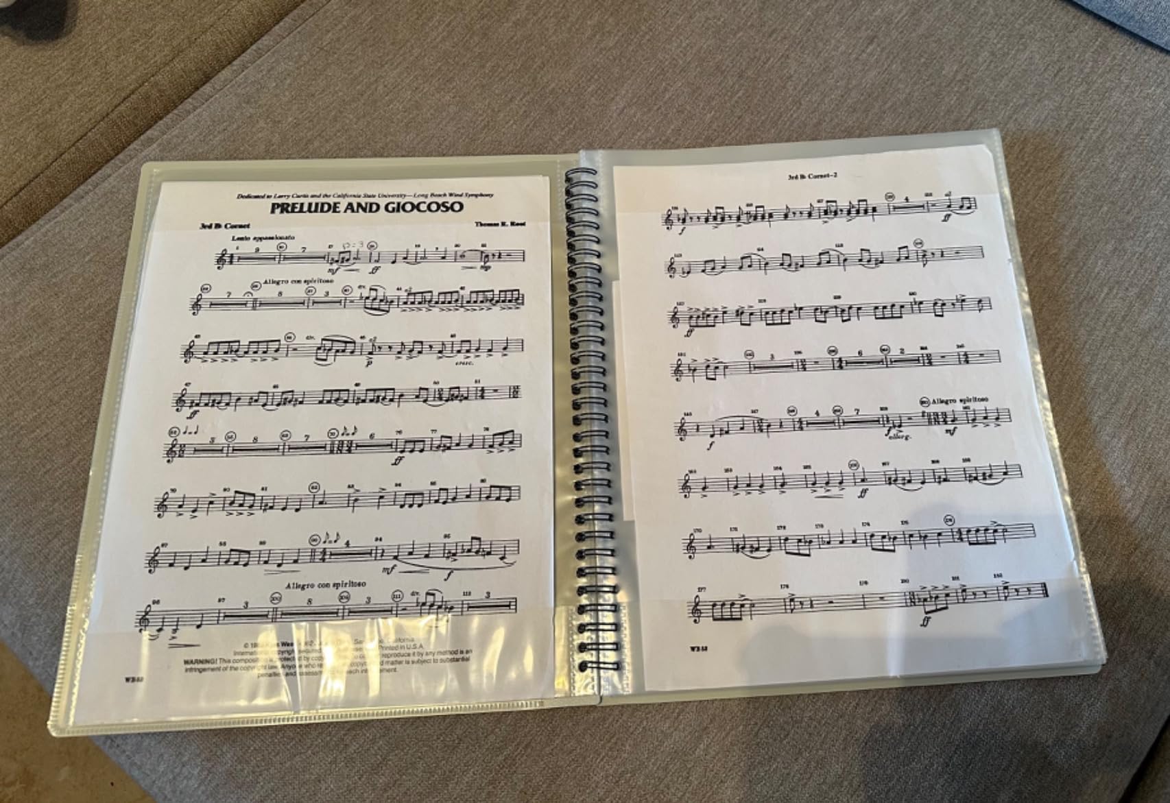 CRANBURY Sheet Music Folder 8.5x11, Dual-Use Music Binder, Black | Spiral Binding Lays Flat, Store or Annotate Music Pages, Protective Sleeves customer photo 1