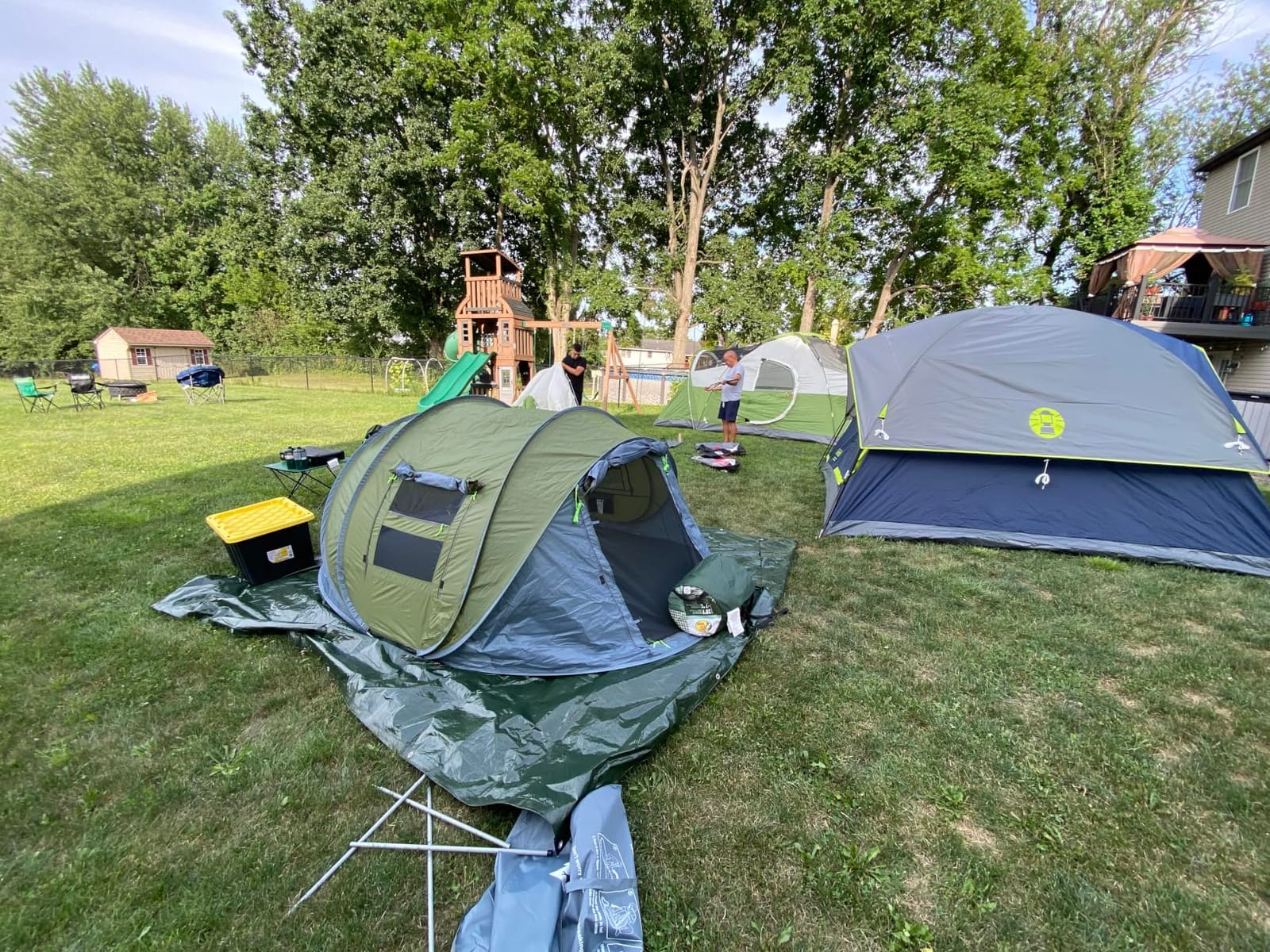 4 Person Easy Pop Up Tent Waterproof Automatic Setup 2 Doors-Instant Family Tents for Camping Hiking & Traveling customer photo 1