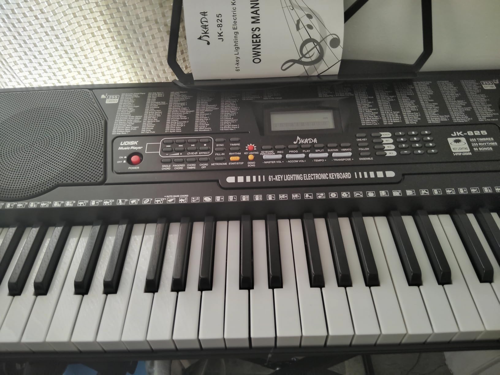 JIKADA 61 Key Portable Electronic Keyboard Piano,3 Teaching Modes customer photo 2