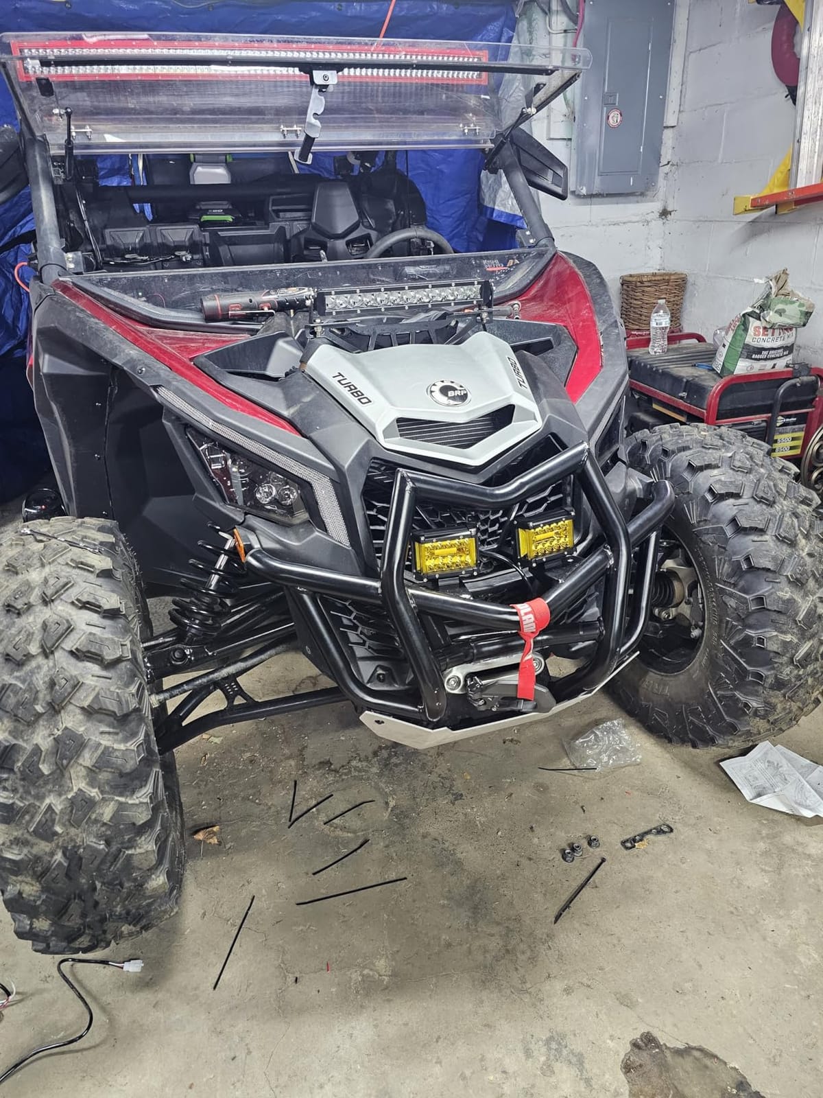 KEMIMOTO X3 Front Winch Bumper Compatible with CanAm Maverick X3 Max 2017+ customer photo 1