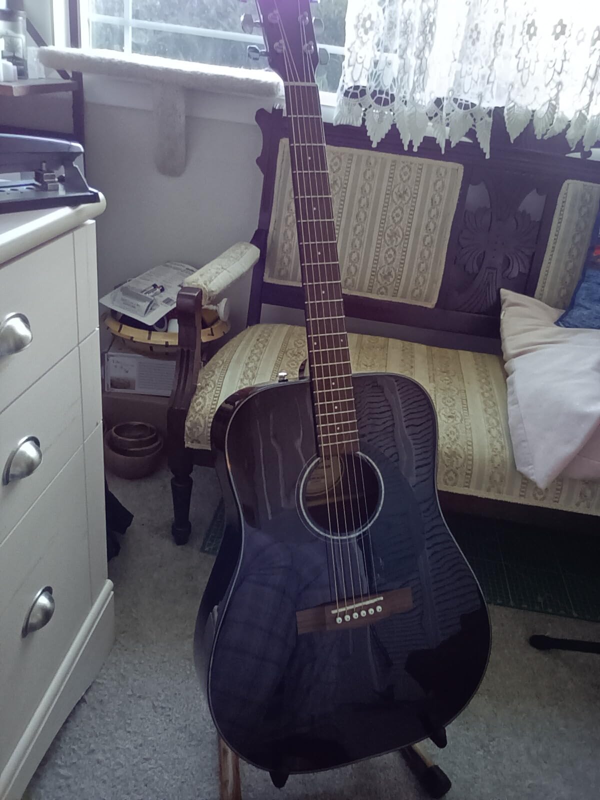 Fender CD-60S Solid Top Dreadnought Acoustic Guitar - All Mahogany Bundle with Gig Bag, Tuner, Strap, Strings, Picks, and Austin Bazaar Instructional DVD customer photo 1
