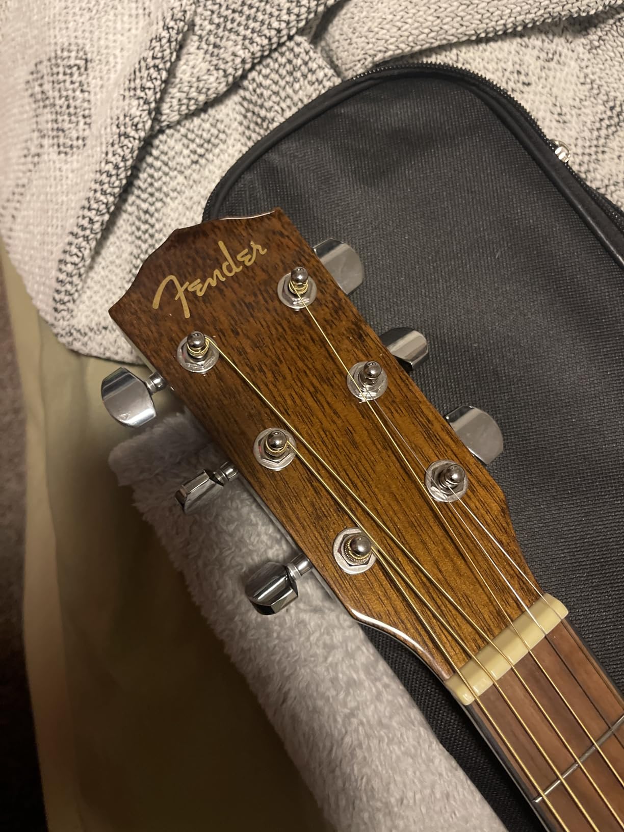 Fender CD-60S Solid Top Dreadnought Acoustic Guitar - All Mahogany Bundle with Gig Bag, Tuner, Strap, Strings, Picks, and Austin Bazaar Instructional DVD customer photo 2