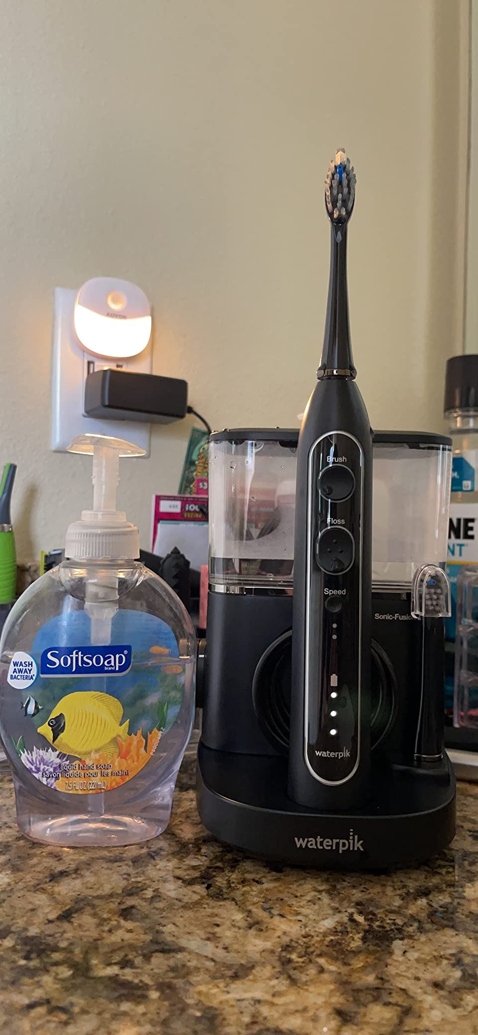 Waterpik Sonic-Fusion Flossing Electric Toothbrush Water Flosser, White (SF-04), 2-in-1 Combo, 3 Modes, ADA Accepted customer photo 2