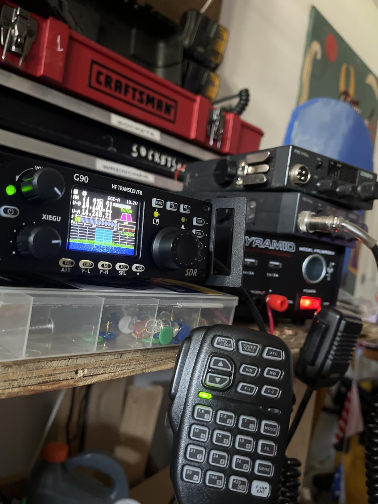Xiegu G90 HF Radio Transceiver 20W SSB/CW/AM/FM SDR Structure with Built-in Auto Antenna Tuner customer photo 2