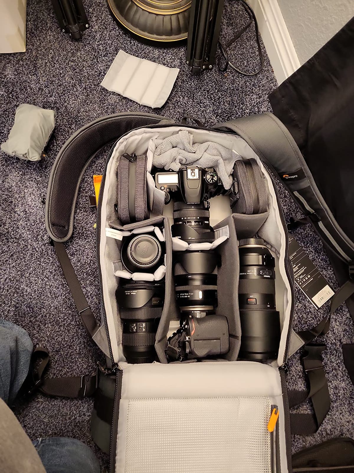 Lowepro Flipside BP 400 AW III Mirrorless and DSLR Camera Backpack - Black - Rear Access, Side Access, Adjustable Dividers, for Sony a7 customer photo 1