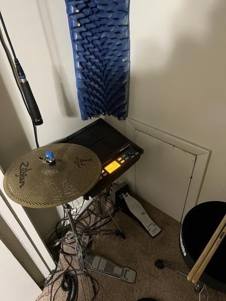 PD705 Percussion Sample Multipad, Electric Drum Pad for Drummers | 9 Velocity Sensitive Pads, 592 Sounds, Built-in Effecter, Looper, USB/MIDI In Out/AUX, 8 External Trigger Inputs customer photo 2