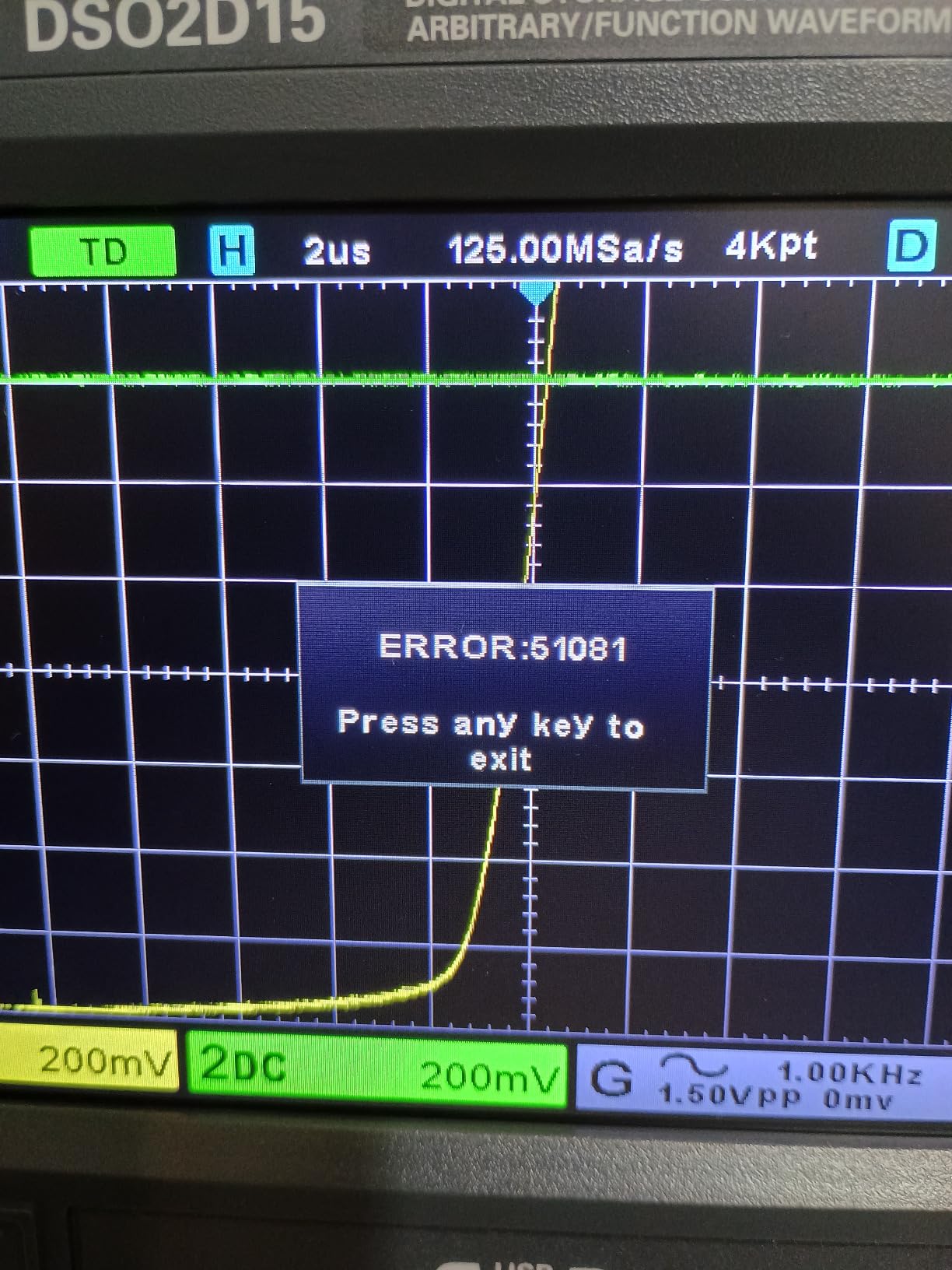 Hantek DSO2D15 Digital Storage Lab Oscilloscope, 150MHz Bandwidth, 2CH, 1GSa/s, 8M Memory Depth with 1CH Waveform Generator and High Voltage Probe customer photo 2