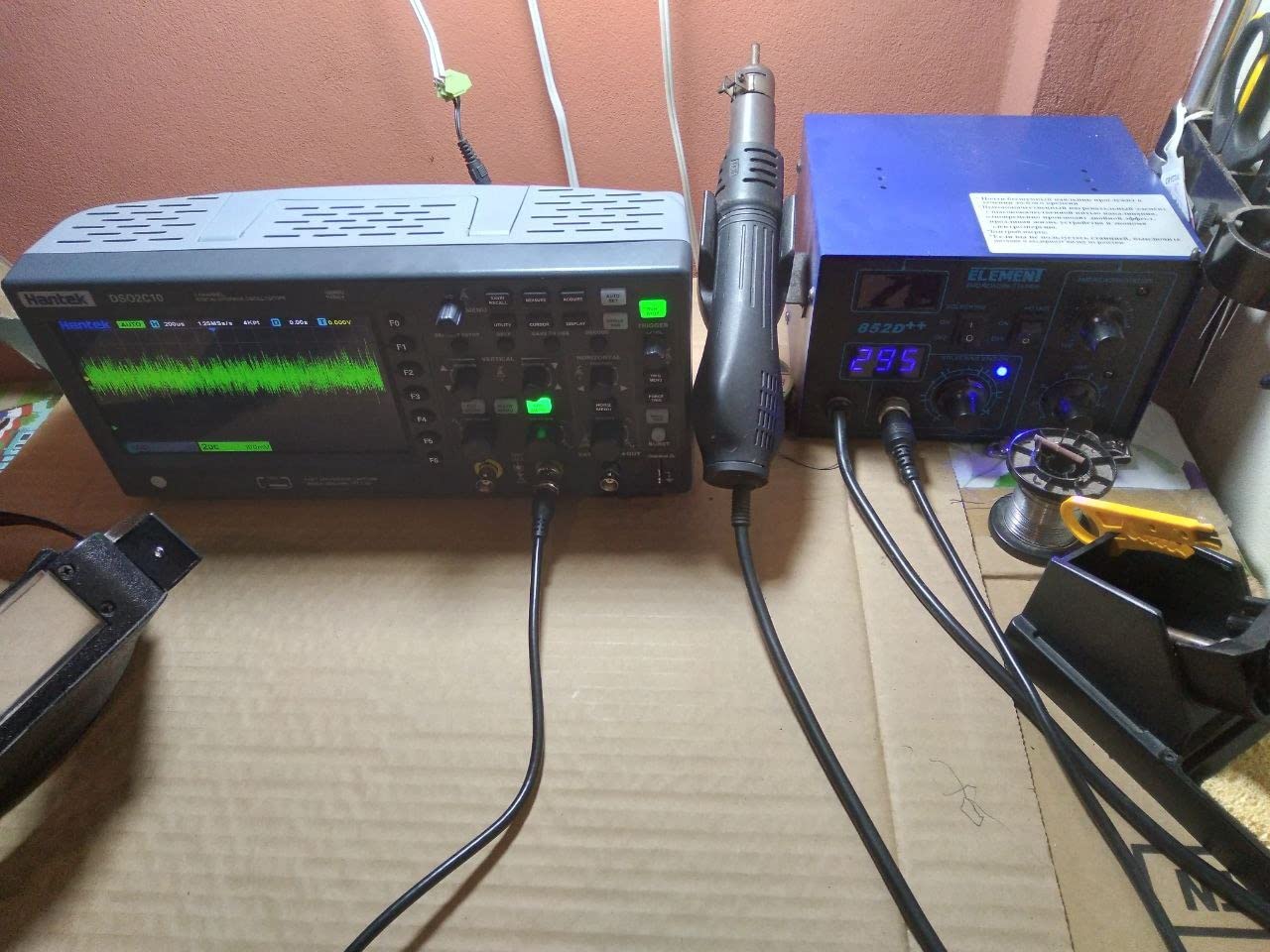 Hantek DSO2C10 Digital Storage Oscilloscope, 100MHz Bandwidth, 2CH, 1GSa/s, 8M Memory Depth with High Voltage Probe customer photo 2