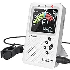 LEKATO Rechargeable Metronome Tuner 3-in-1 Digital Metronome Vocal Count | Tone Generator for Guitar, Bass, Violin, Ukulele, Clarinet, Chromatic, Clarinet, Trumpet, Flute, All Instruments, White customer photo 1