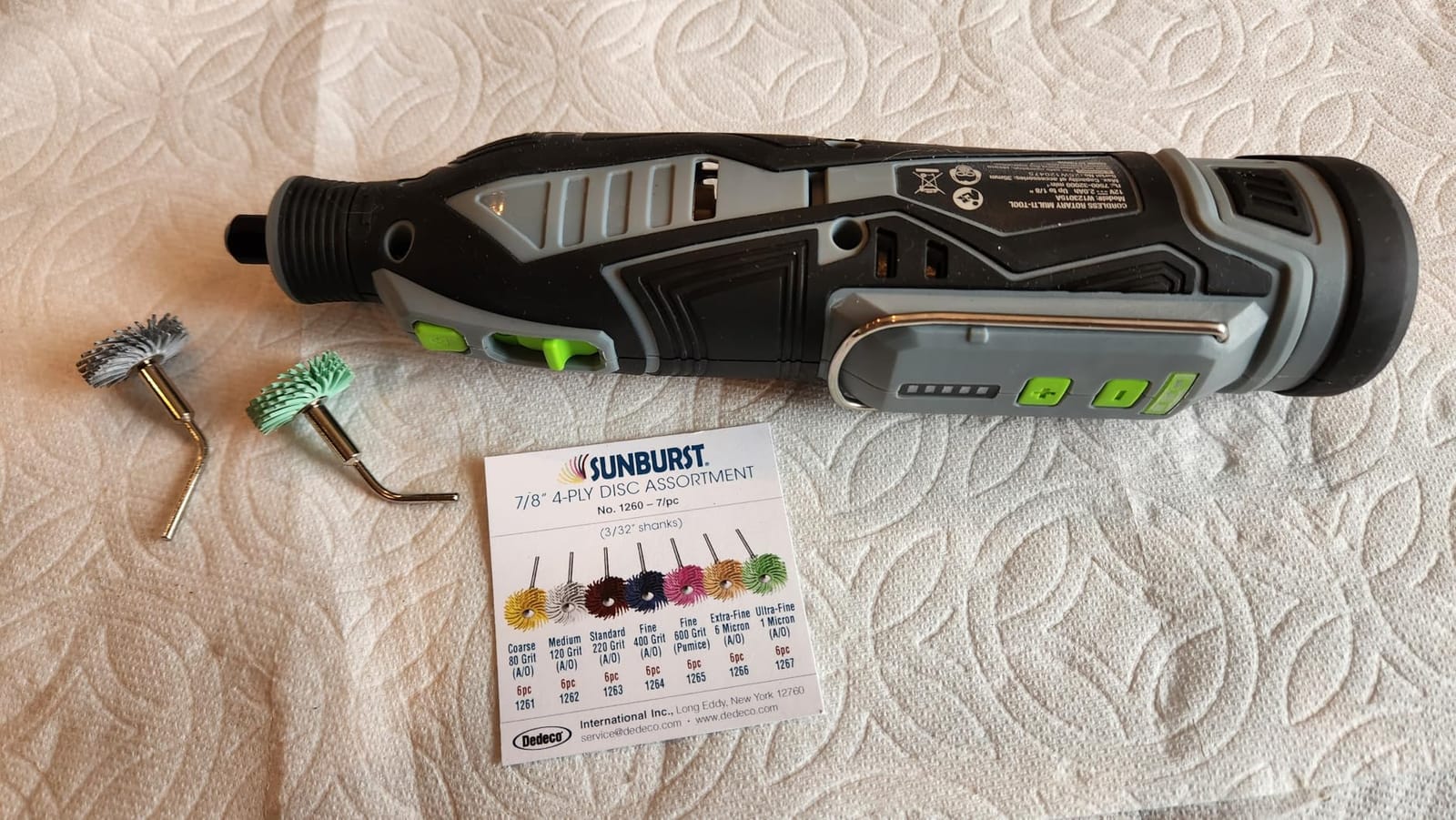 WORKPRO 12V Cordless Rotary Tool Kit for DIY Crafts | 5 Variable Speeds, 114 Quick Change Accessories, for Precision Engraving, Sanding & Polishing Handmade Projects customer photo 1