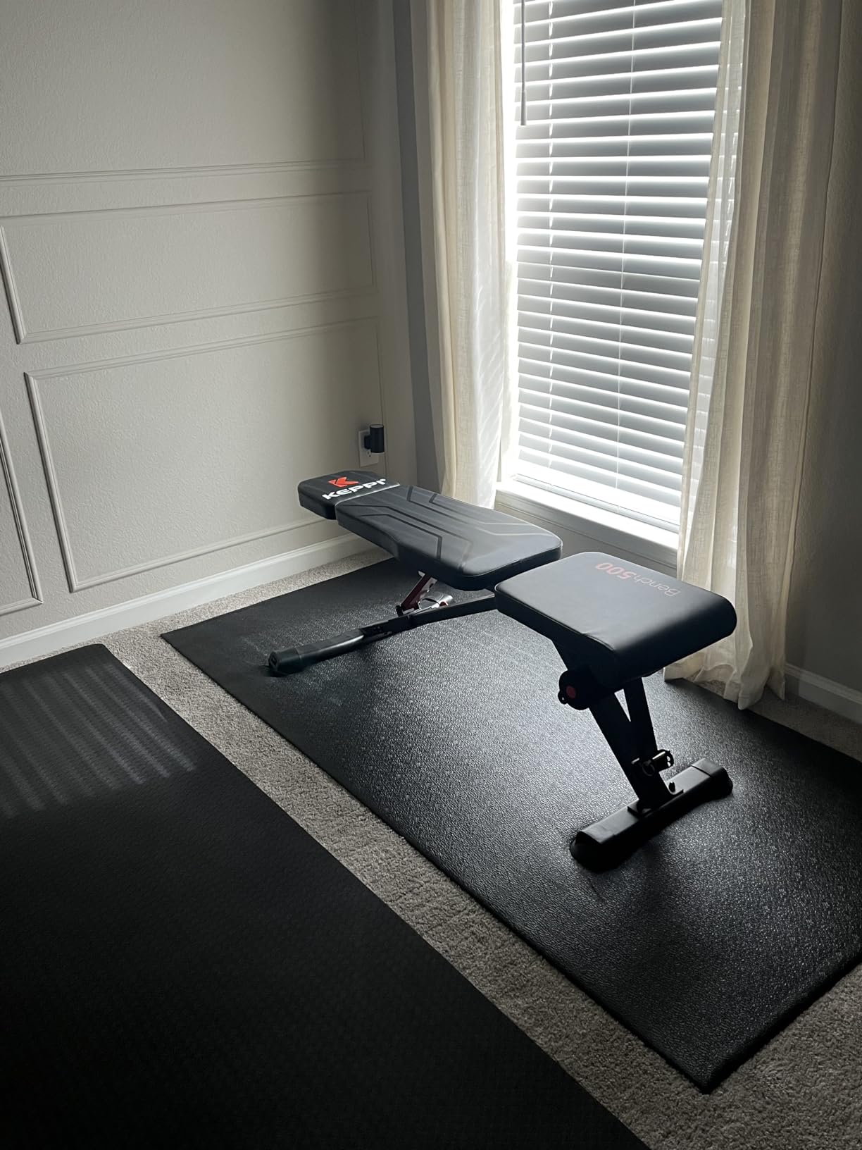 Keppi Weight Bench 900Lb, Adjustable Foldable Sturdy Bench for Home Gym | 900LB Flat capacity, 11 back adjustments, fast-fold, 30lb portable, PU leather, bands included, home gym & apartment customer photo 2