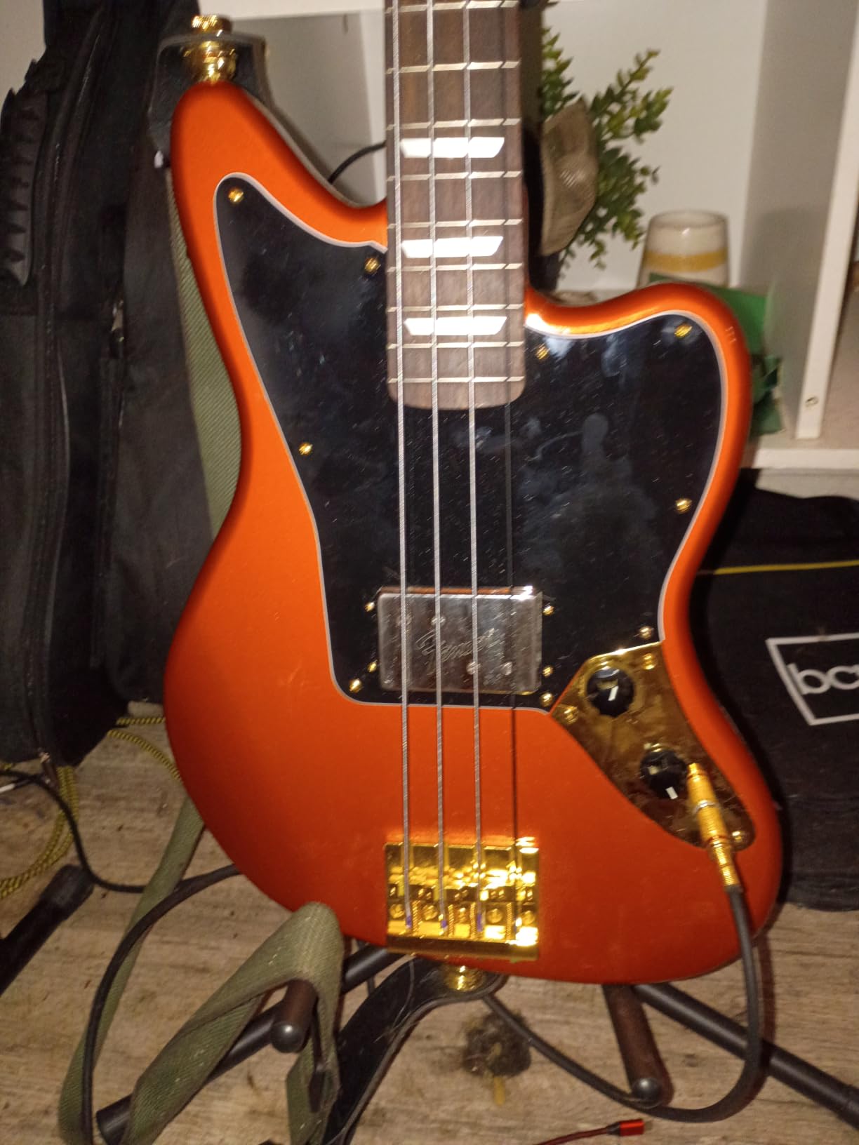 Squier Affinity Series Jaguar Bass, Black, Maple Fingerboard | Beginner Short Scale 30-Inch Bass Guitar customer photo 1