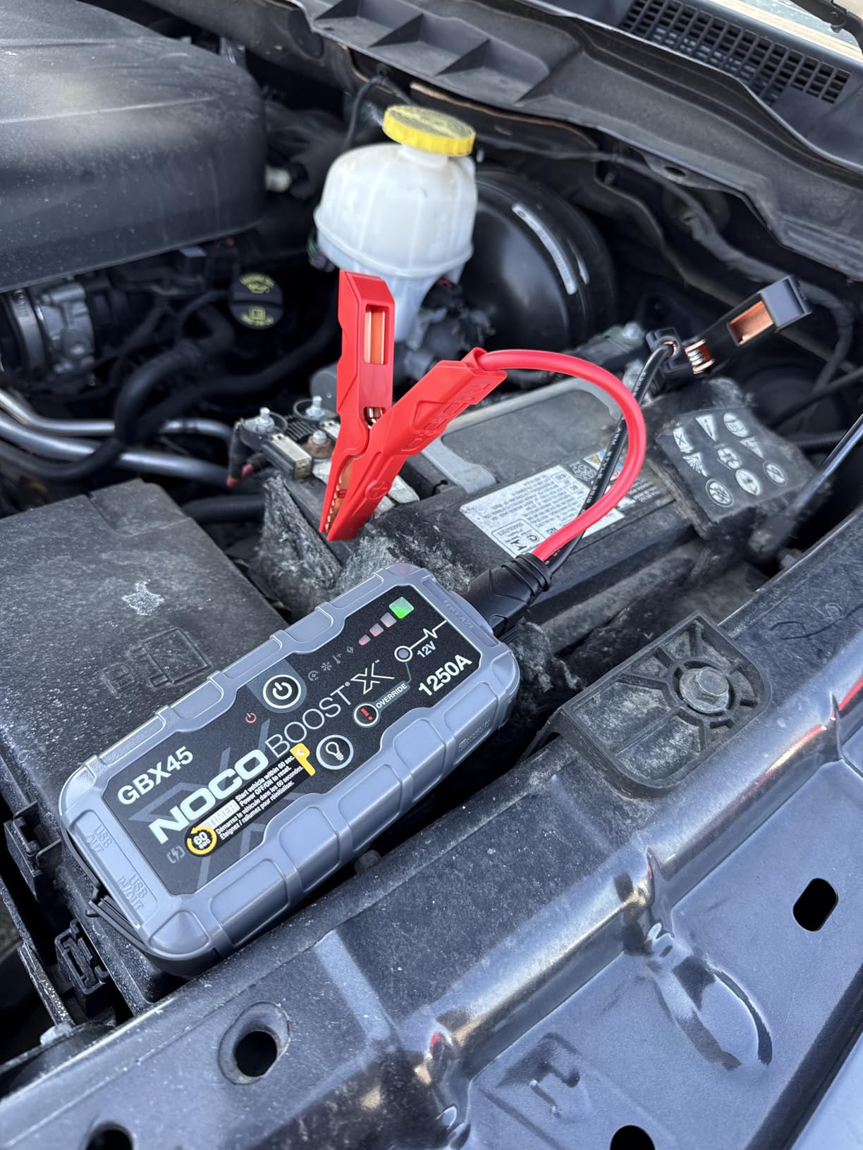NOCO Boost GBX45 1250A UltraSafe Jump Starter, 12V Lithium Battery Booster | Spark-Proof & Reverse Polarity Protection, For Car, Truck, Motorcycle, SUV, Boat, ATV, RV, up to 6.5L Gas & 4.0L Diesel customer photo 1