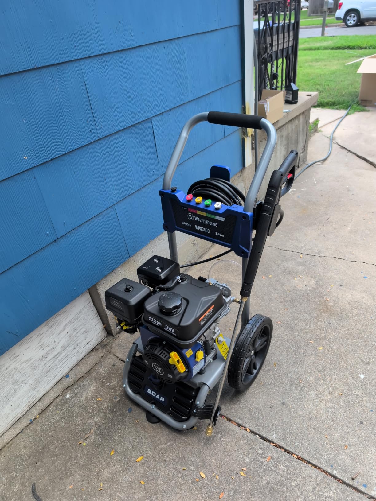 Westinghouse WPX3400 Gas Pressure Washer, 3400 PSI and 2.6 GPM, Onboard Soap Tank, Spray Gun and Wand, 5 Nozzle Set customer photo 1