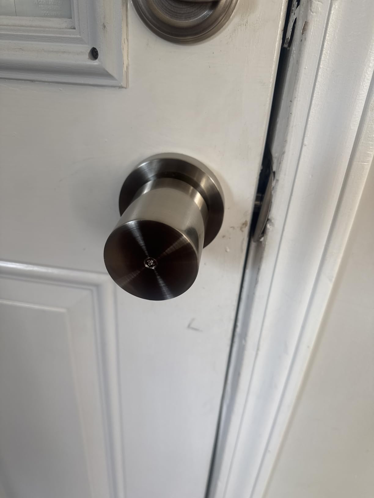 Keypad Door Knob with Key, Keyless Entry Door Lock, Code Locks Door Knob, Auto Lock, 50 User Code, for Home, Office, Hotel, Bedroom, Garage, Not Deadbolt customer photo 1