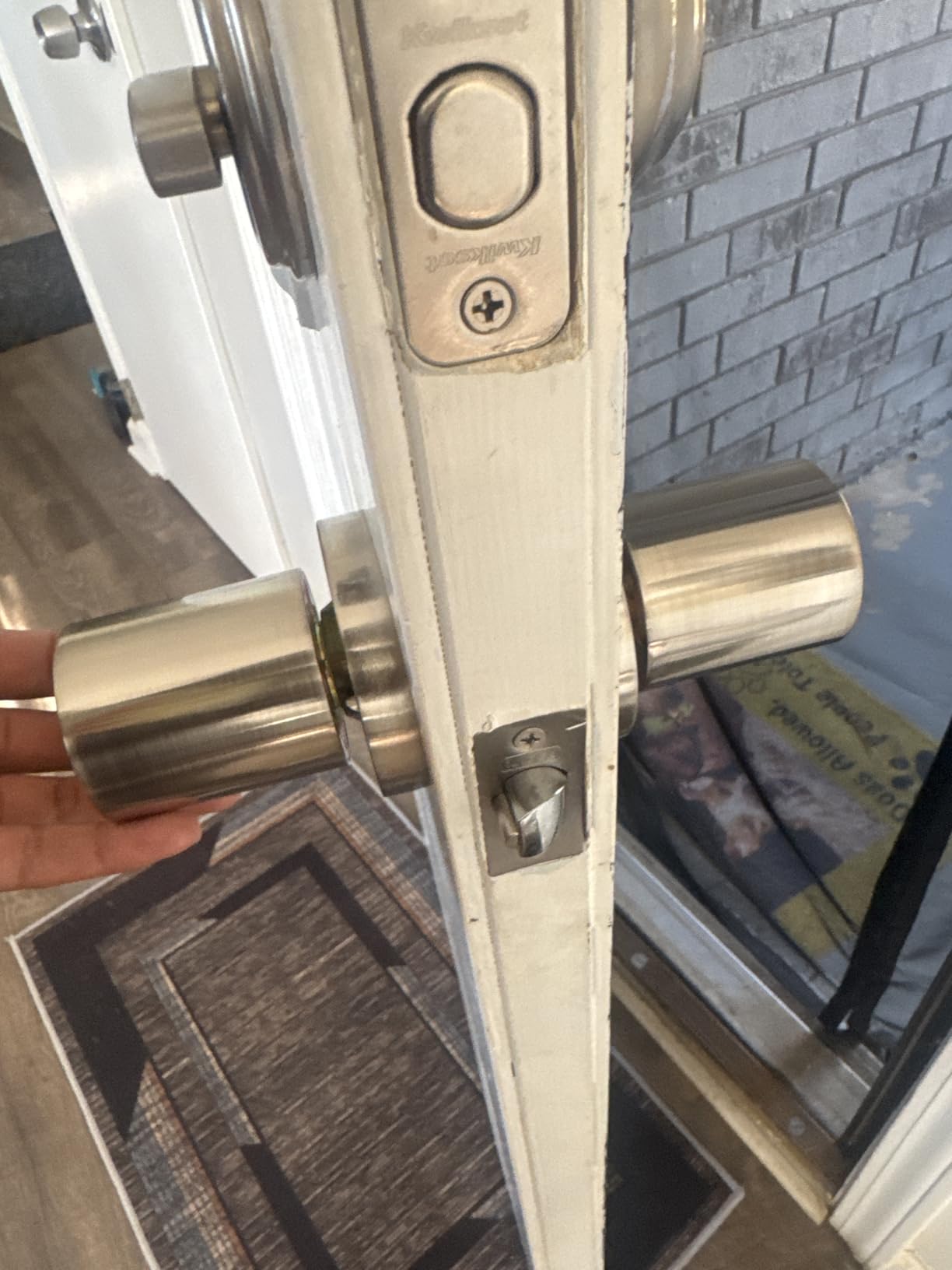 Keypad Door Knob with Key, Keyless Entry Door Lock, Code Locks Door Knob, Auto Lock, 50 User Code, for Home, Office, Hotel, Bedroom, Garage, Not Deadbolt customer photo 2