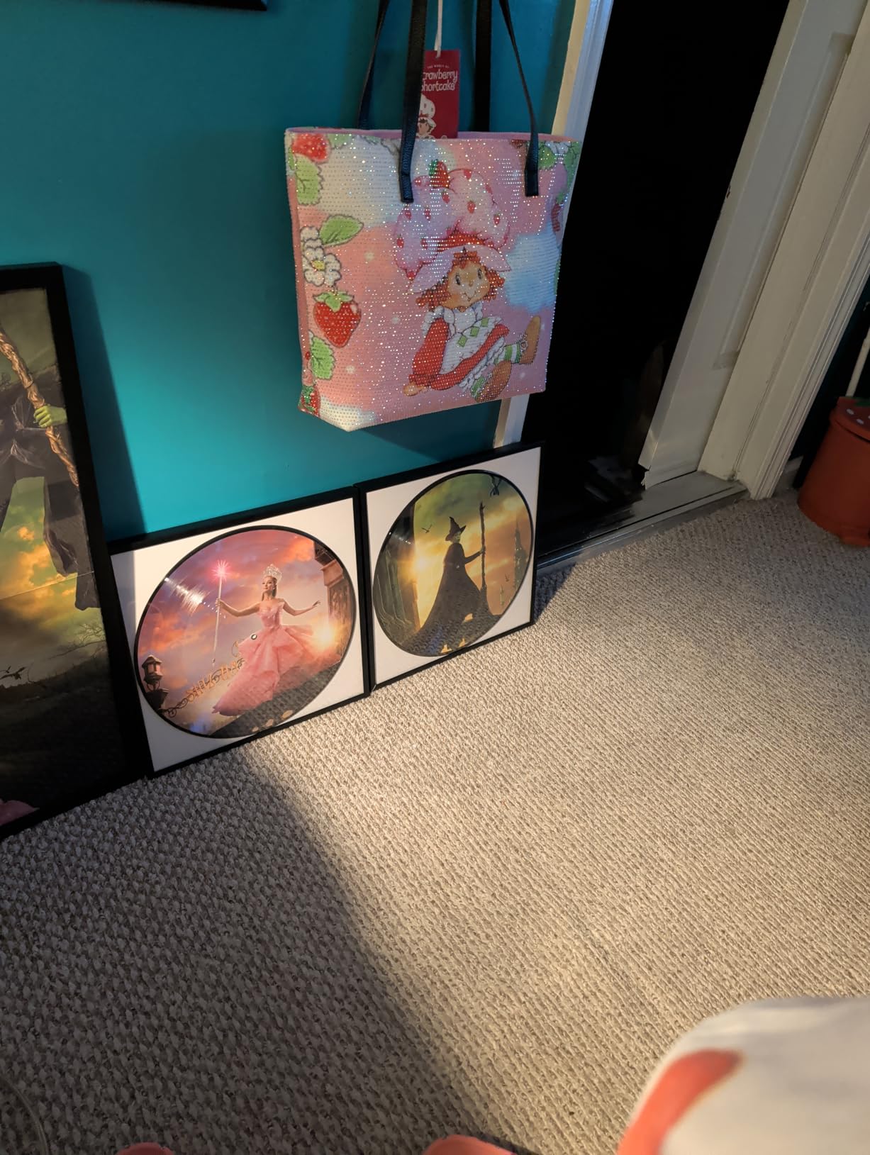 4 Pack Black Aluminum Vinyl Record Frame 12.5x12.5 Inch | Displays LP album covers, equipped with butterfly sawtooth hanger & spring clips for easy wall mounting customer photo 1