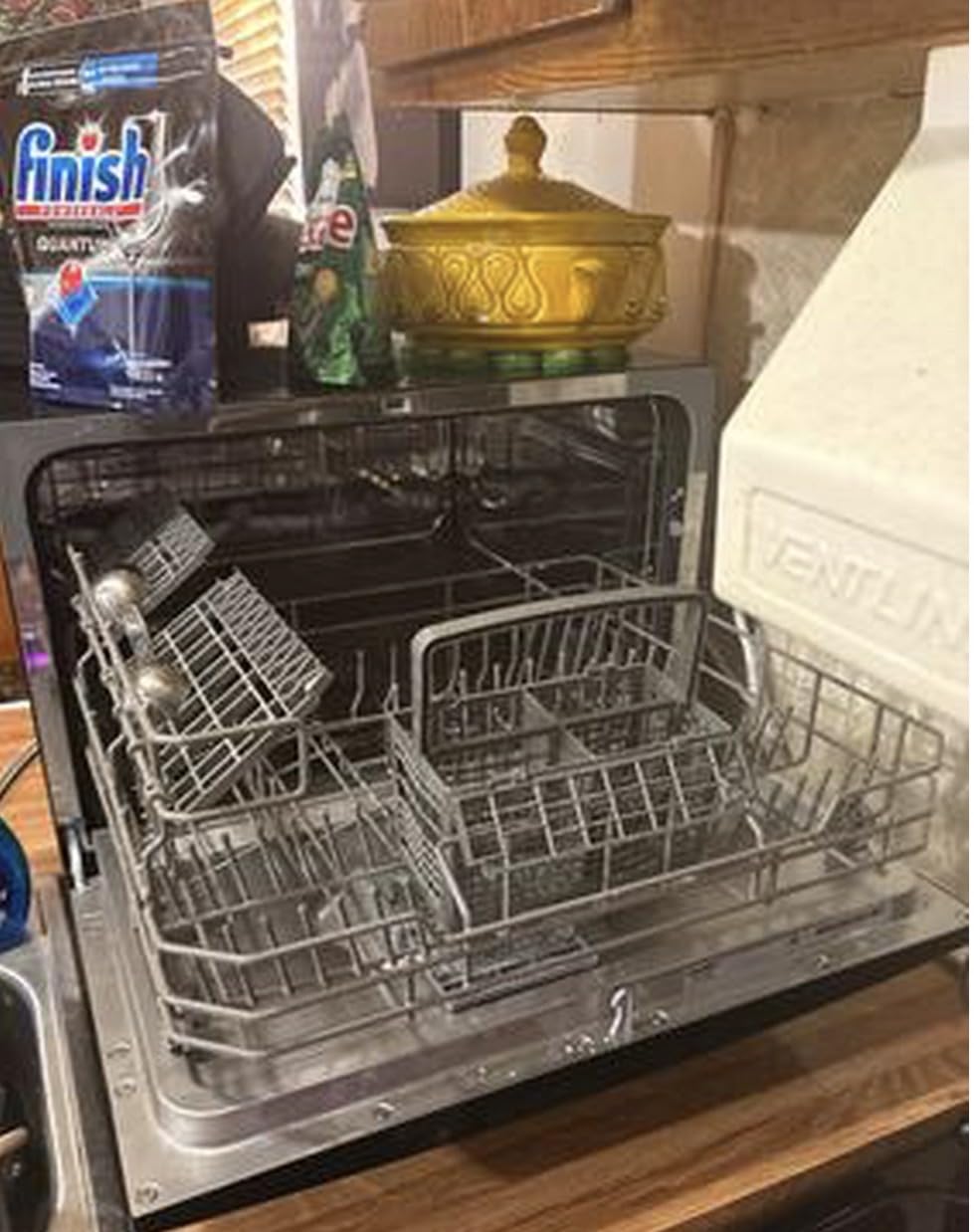 COMFEE' Countertop Dishwasher Portable, 6 Place Settings, Energy Star | 8 Washing Programs for RVs, Dorm & Apartment, Speed, Baby-Care, ECO & Glass, Quiet, White, Space-saving Design customer photo 1